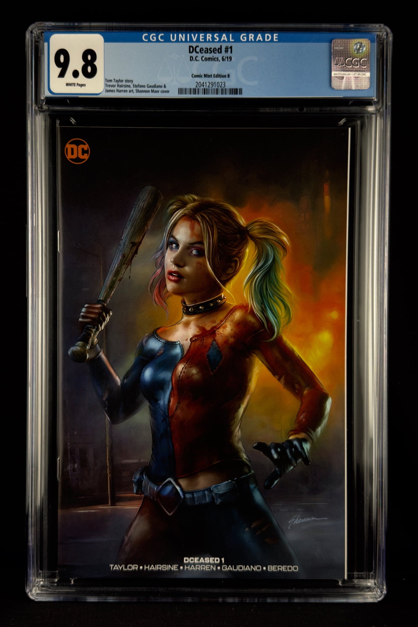 DCeased #1 (2019) CGC 9.8 Shannon Maer Variant B Harley Quinn