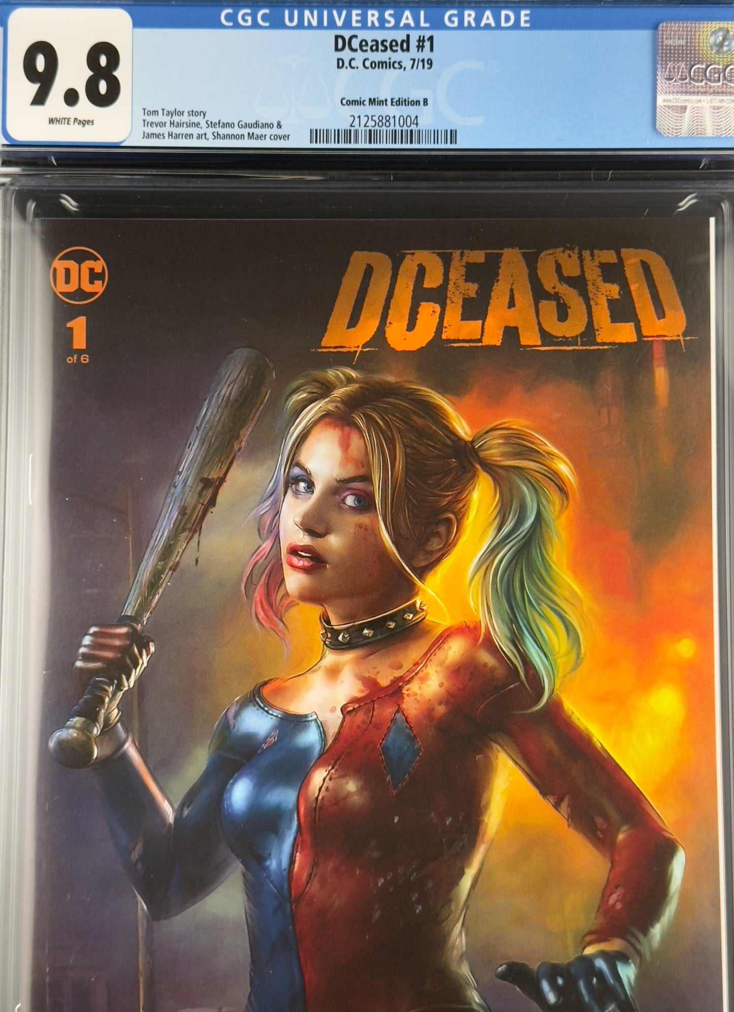 DCeased #1 (2019) CGC 9.8 Shannon Maer Variant A