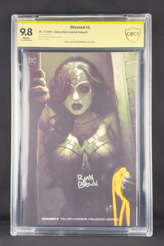 DCeased #5 (2019) CBCS 9.8 SS Ryan Brown Variant B Ltd 1500