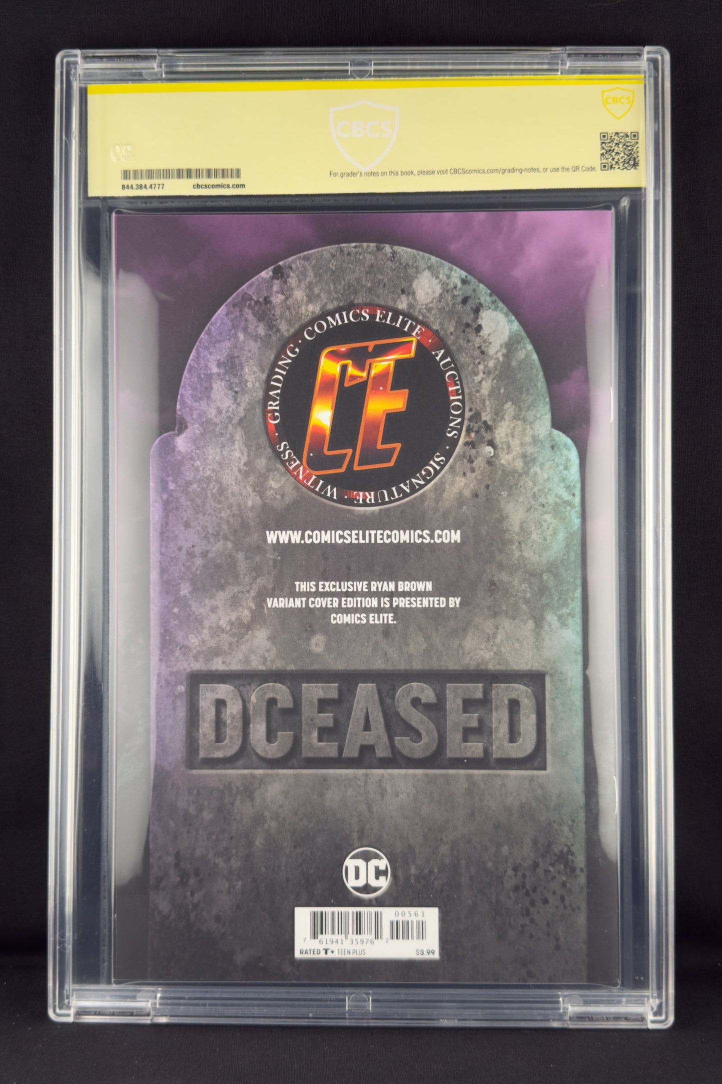 DCeased #5 (2019) CBCS 9.8 SS Ryan Brown Variant B Ltd 1500