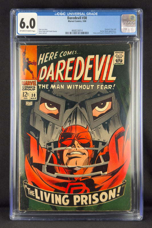 Daredevil #38 (1968) CGC 6.0. Doctor Doom and Fantastic Four.