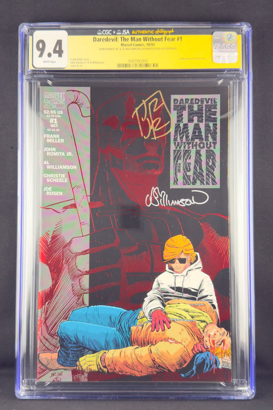 Daredevil: The Man Without Fear #1 (1993) CGC 9.4 JSA John Romita Jr. & Al Williamson