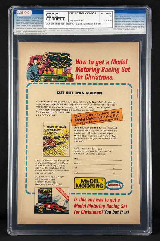 Detective Comics #359 (1967) CGC 8.5 Carmine Infantino - 1st app Batgirl