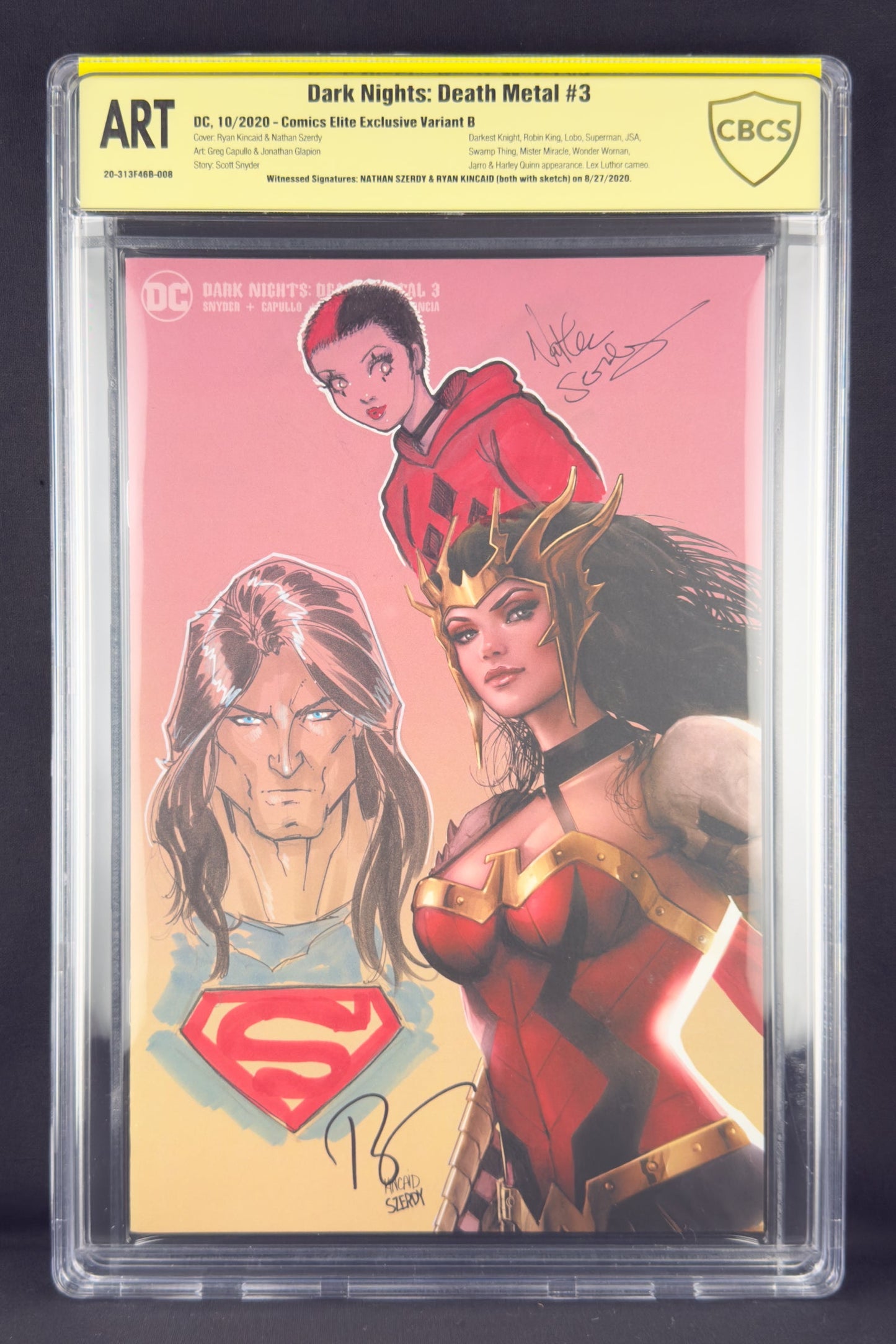 Dark Nights Death Metal #3 (2020) CBCS 9.8 ART Szerdy & Kincaid Sketches