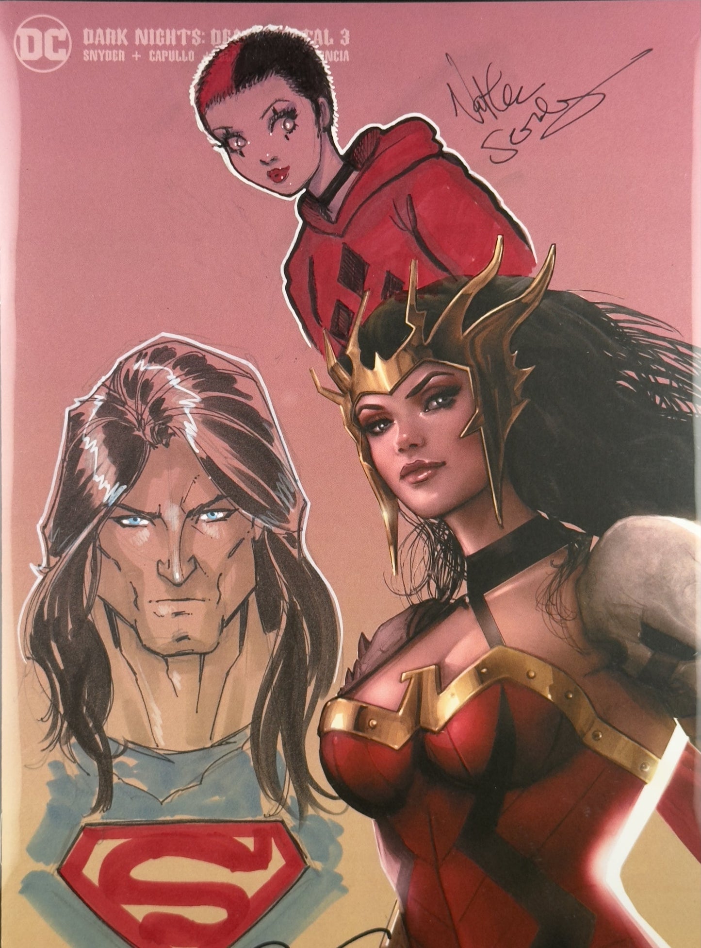 Dark Nights: Death Metal #3 (2020) CBCS 9.8 ART Nathan Szerdy & Ryan Kincaid - Remarqued with Superman & Harley Quinn