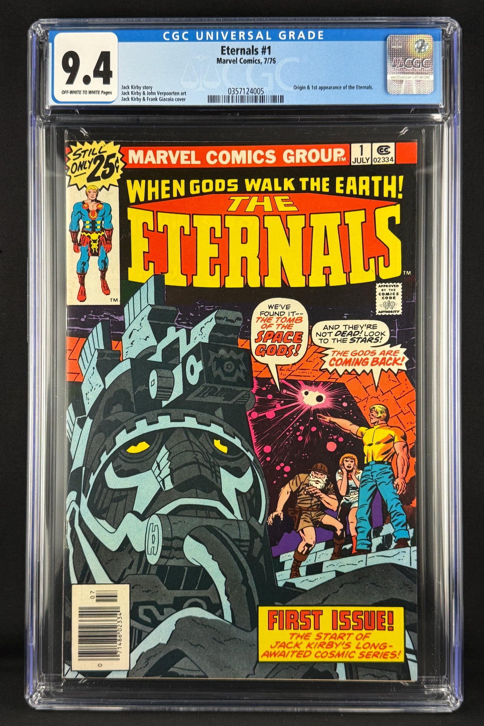 Eternals #1 (1976) CGC 9.4 Jack Kirby - First appearance of the Eternals