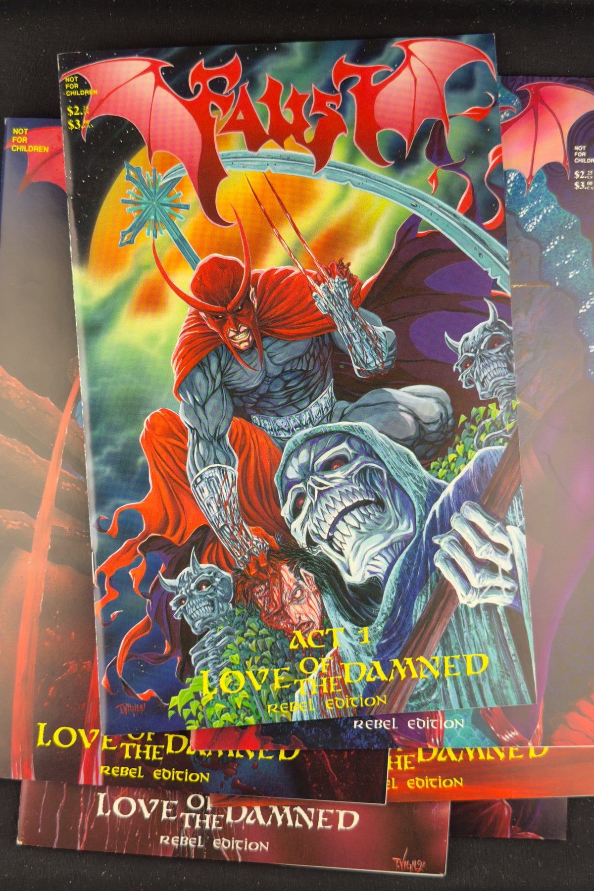 Faust Love of the Damned #1-6 Rebel Edition Quinn Vigil Set (1991-93)