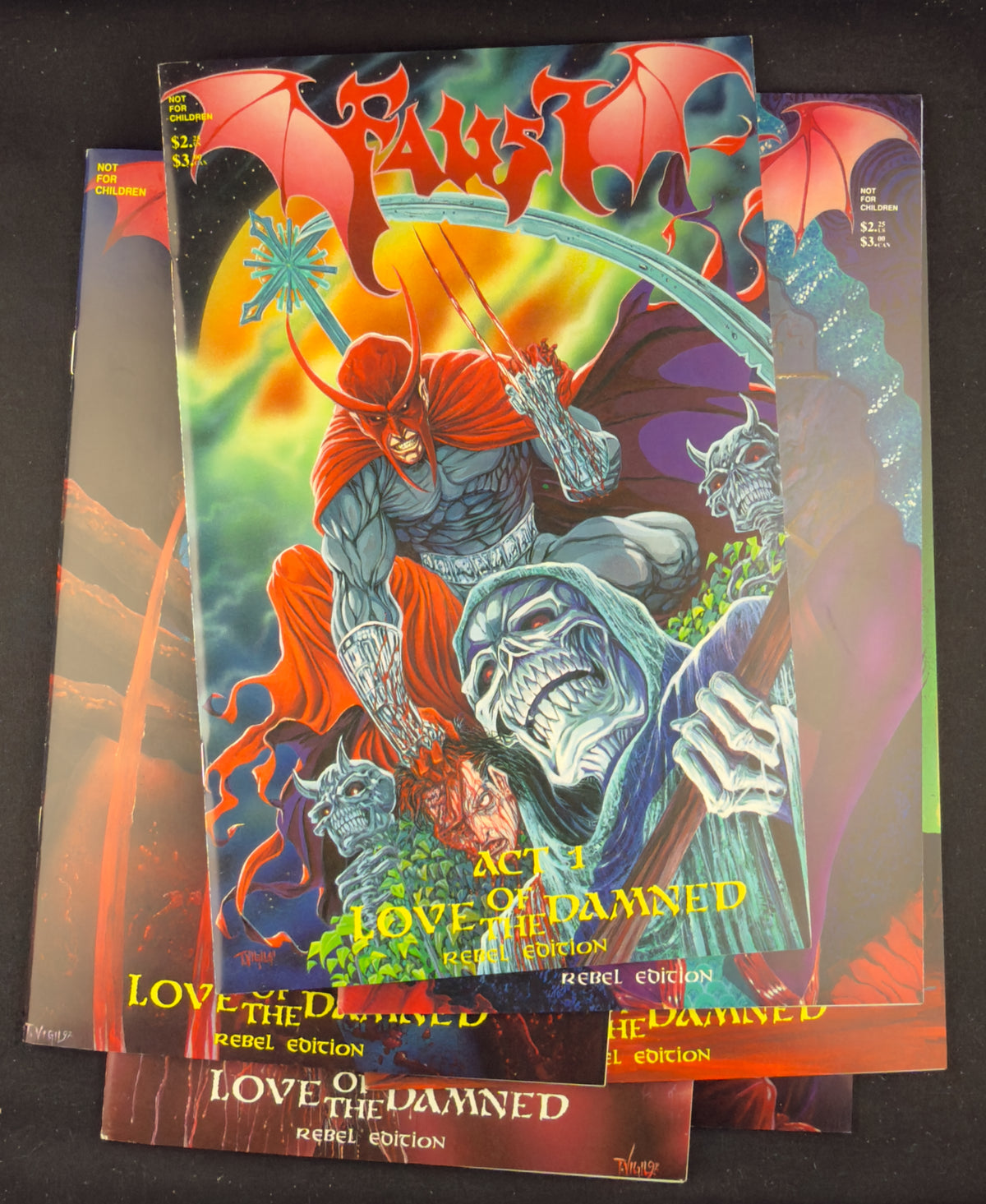 Faust Love of the Damned #1-6 Rebel Edition Quinn Vigil Set (1991-93)