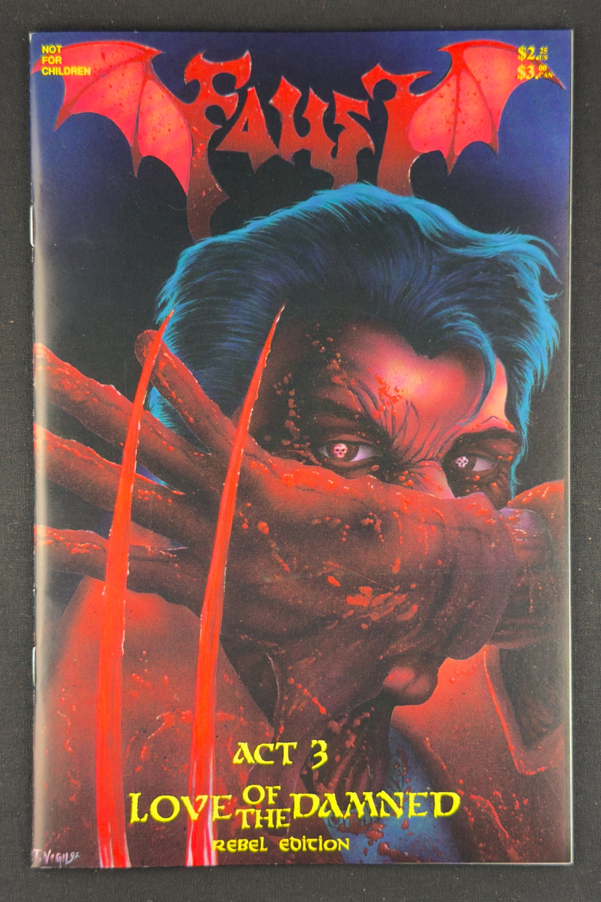 Faust Love of the Damned #1-6 Rebel Edition Quinn Vigil Set (1991-93)