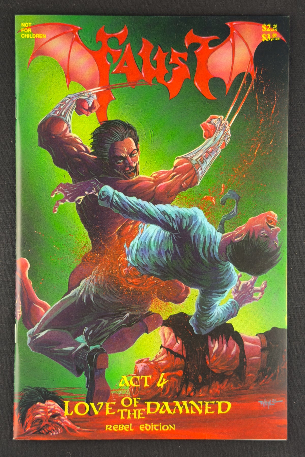 Faust Love of the Damned #1-6 Rebel Edition Quinn Vigil Set (1991-93)