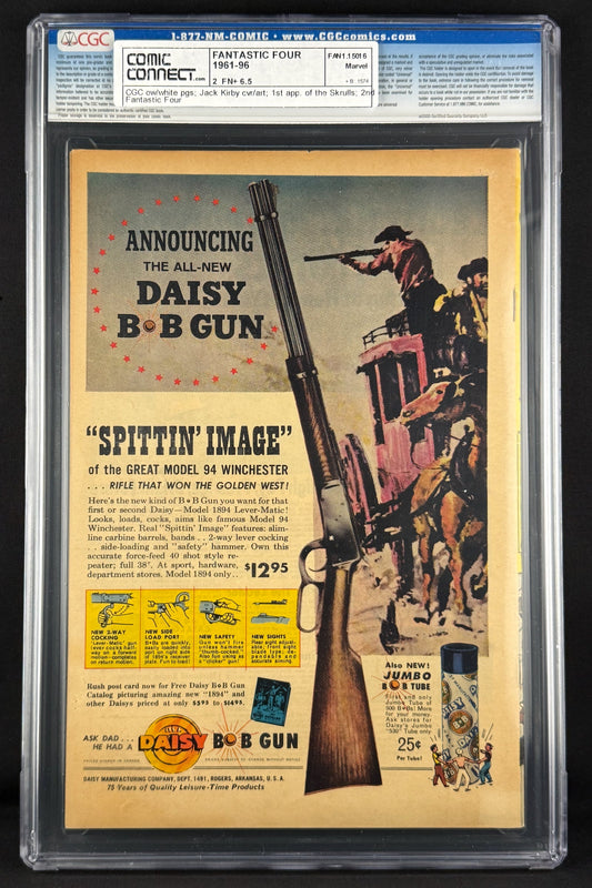 Fantastic Four #2 (1962) CGC 6.5 Jack Kirby - 1st app Skrulls