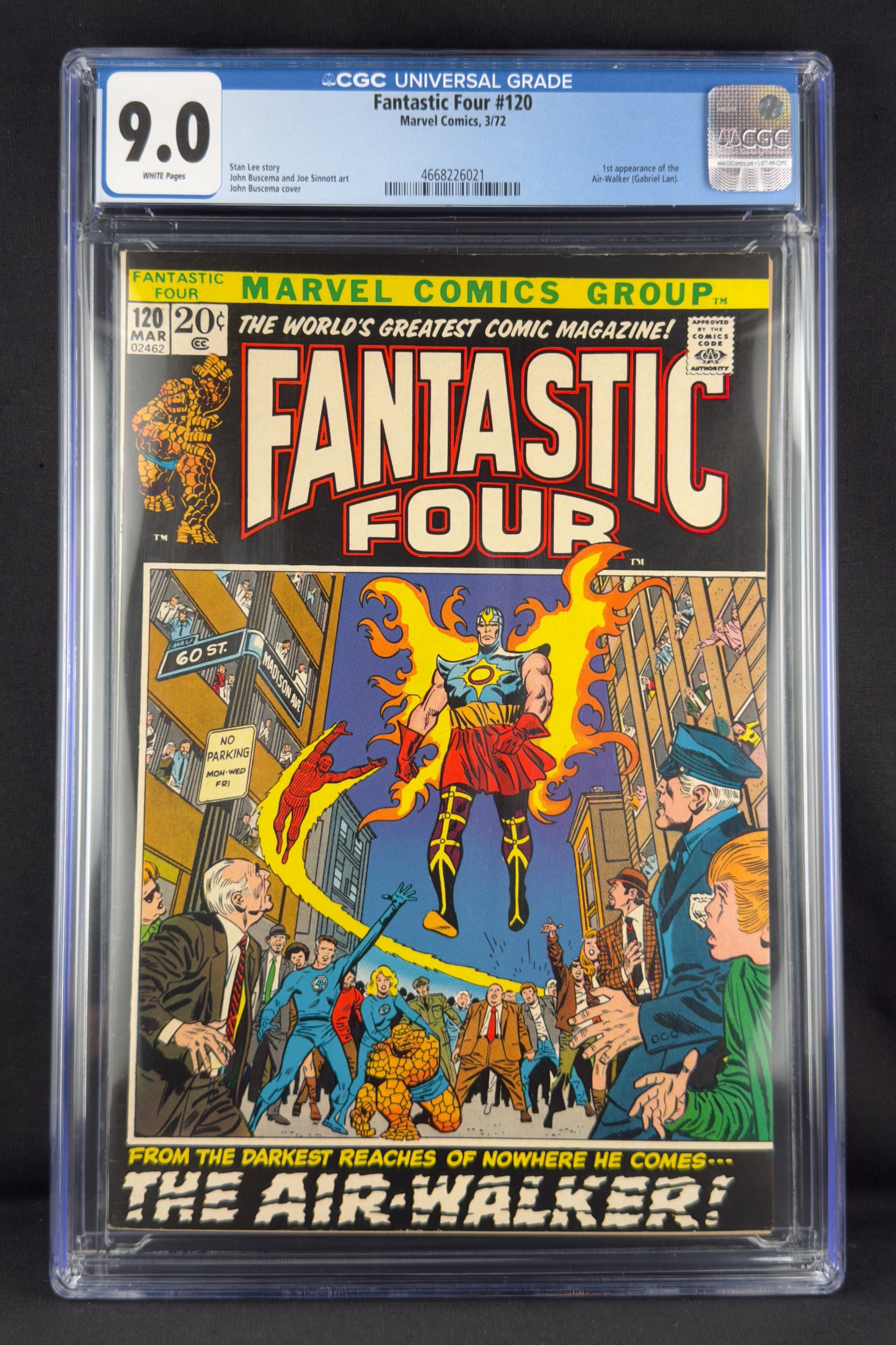 Fantastic Four #120 (1972) CGC 9.0—First appearance of Air-Walker.