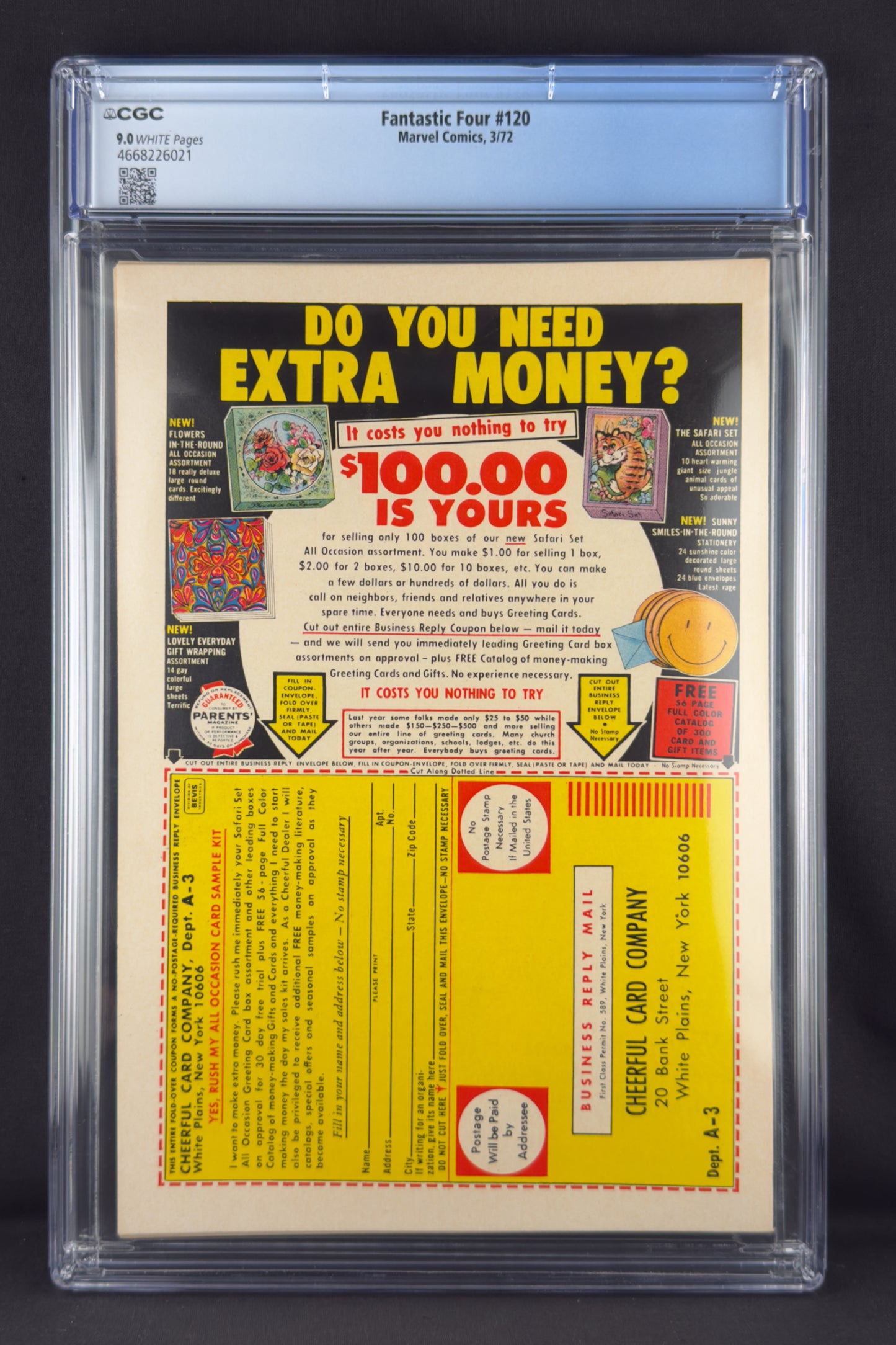 Fantastic Four #120 (1972) CGC 9.0 - 1st app Air-Walker (Gabriel Lan)