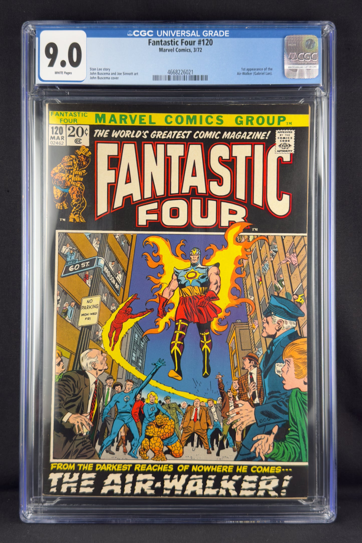 Fantastic Four #120 (1972) CGC 9.0 - 1st app Air-Walker (Gabriel Lan)