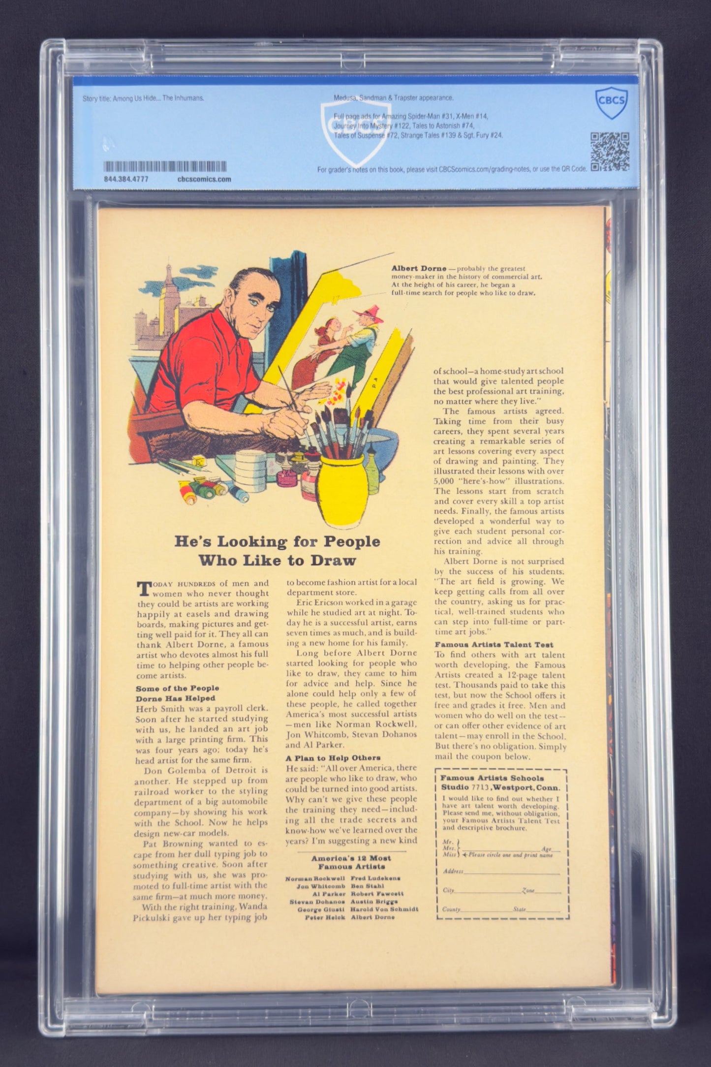 Fantastic Four #45 (1965) CBCS 7.0 - 1st app Inhumans