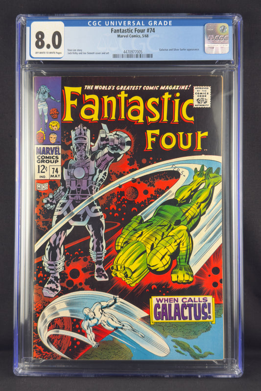 Fantastic Four #74 (1968) CGC 8.0—Galactus and Silver Surfer.