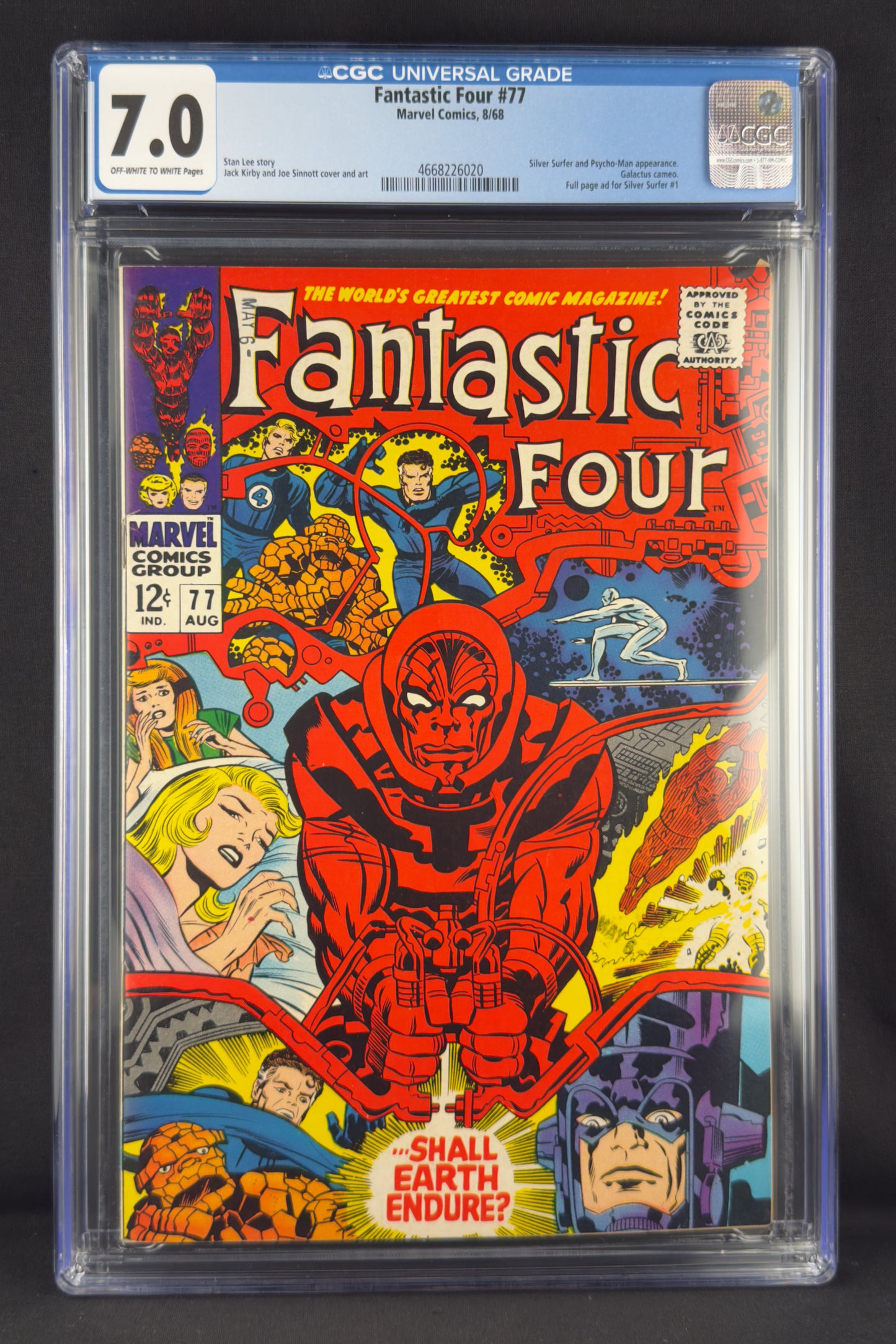 Fantastic Four #77 (1968) CGC 7.0 - Silver Surfer