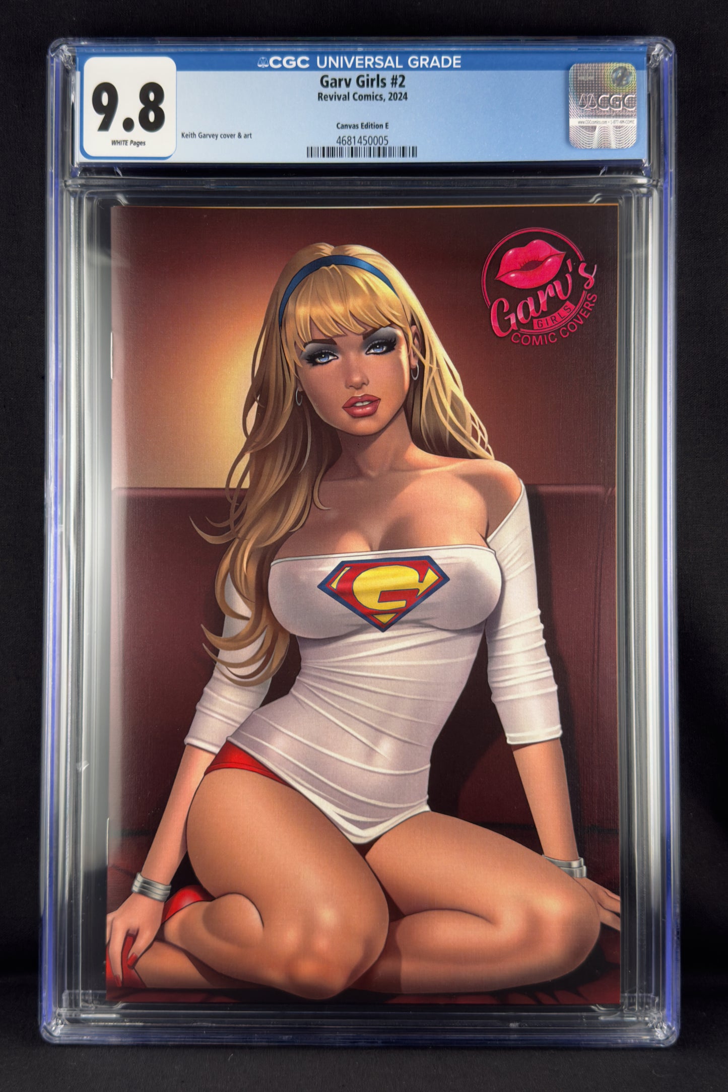 Garv Girls #2 (2024) CGC 9.8 Keith Garvey Pearl Linen Relax Cover E.