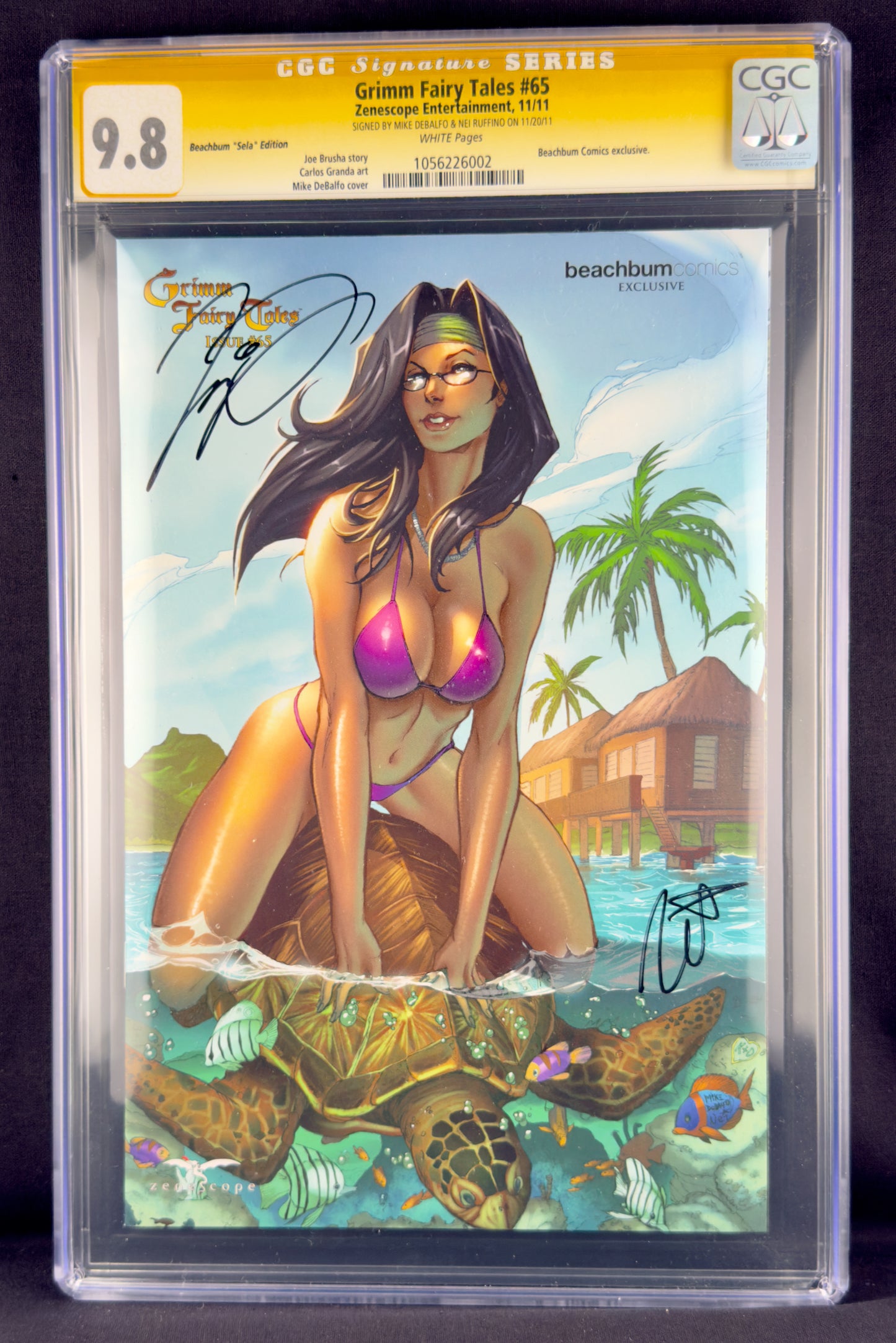 Grimm Fairy Tales #65 (2011) CGC 9.8 SS Mike DeBalfo & Nei Ruffino Ltd 500