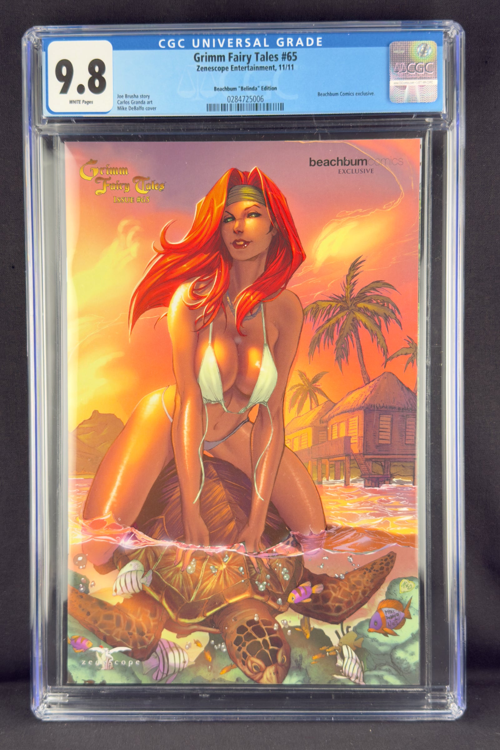 Grimm Fairy Tales #65 (2011) CGC 9.8 Mike DeBalfo Variant.