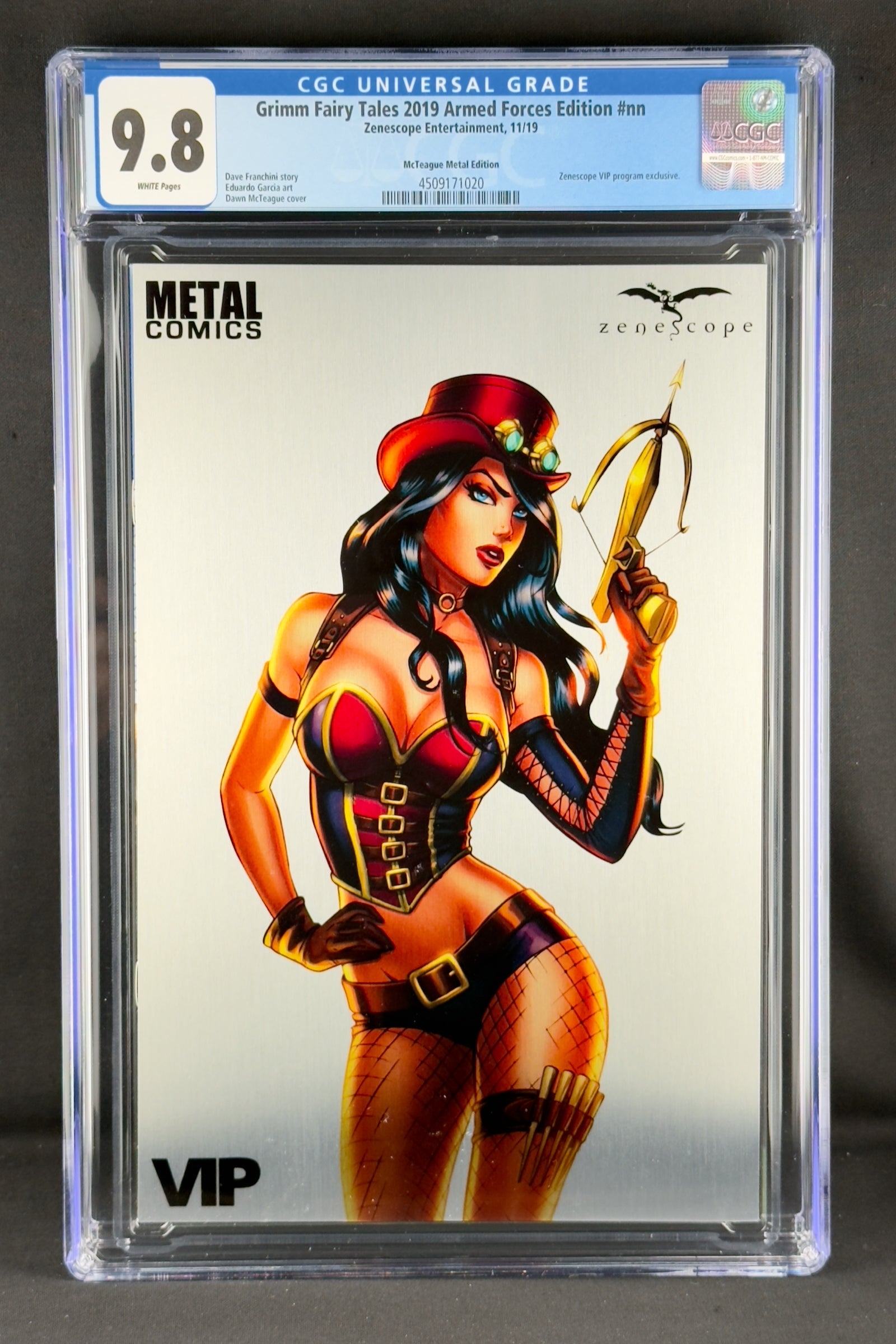 Grimm Fairy Tales 2019 Armed Forces (2019) CGC 9.8 Dawn McTeigue Metal