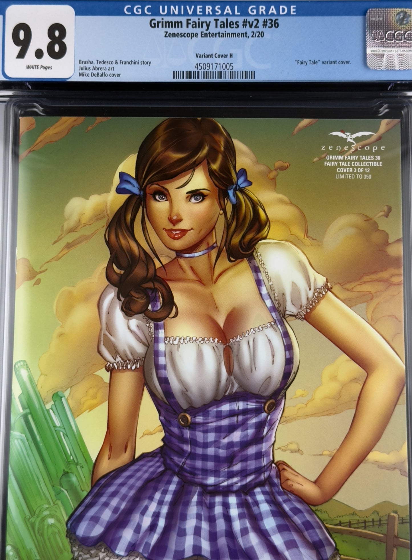 Grimm Fairy Tales (Vol. 2) #36 (2020) CGC 9.8 Mike DeBalfo Variant H Ltd 350