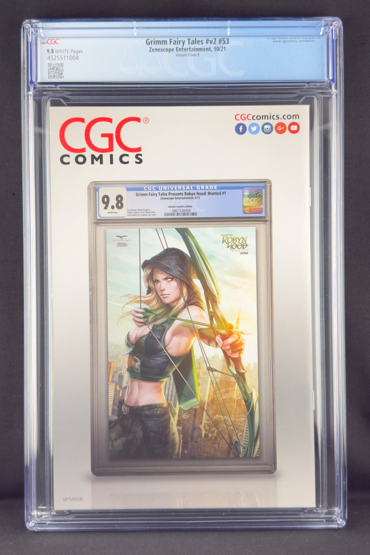 Grimm Fairy Tales (Vol. 2) #53 (2021) CGC 9.8 Carla Cohen Variant E Ltd 350