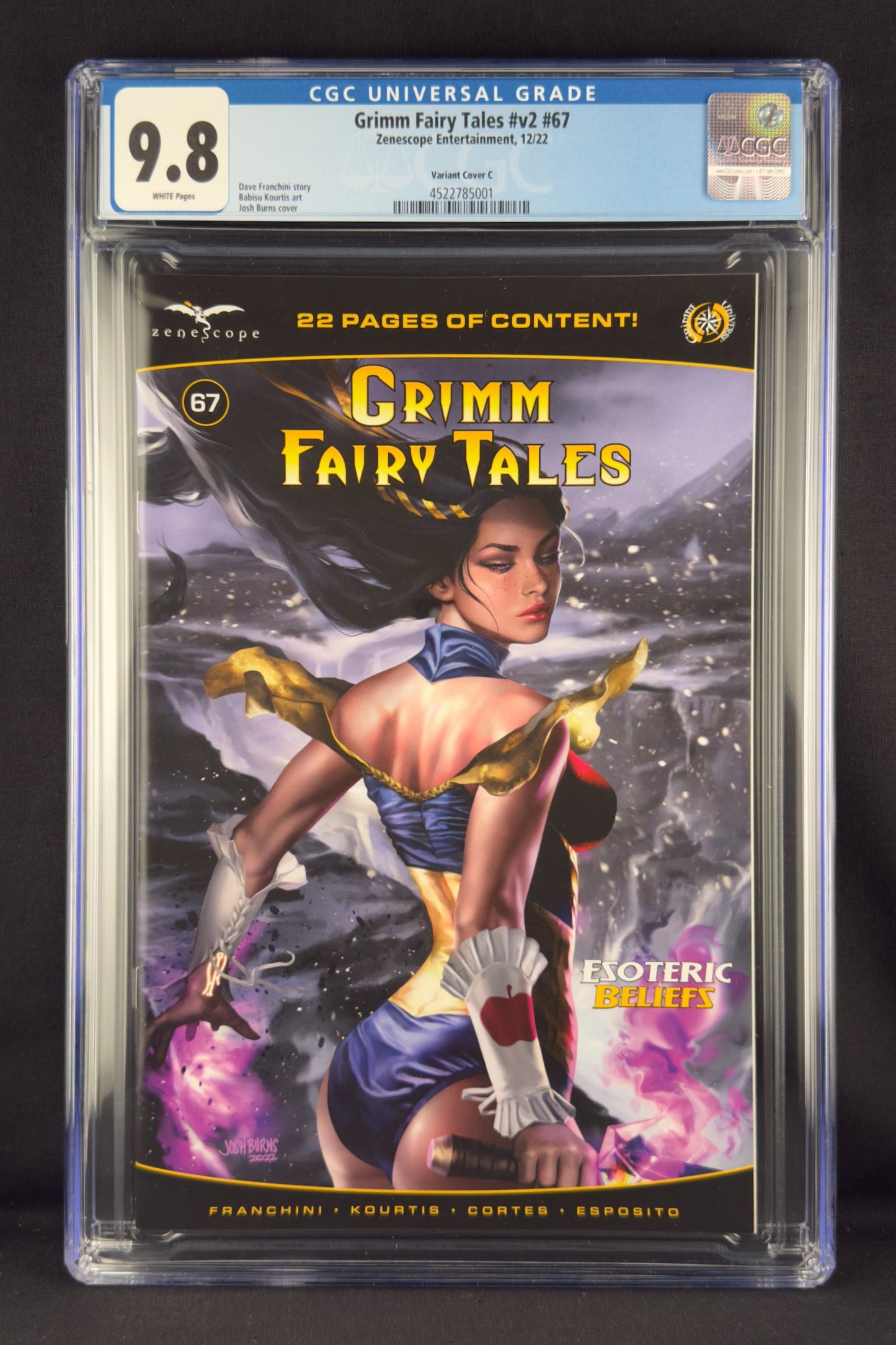 Grimm Fairy Tales (Vol. 2) #67 (2022) CGC 9.8 Josh Burns Variant C