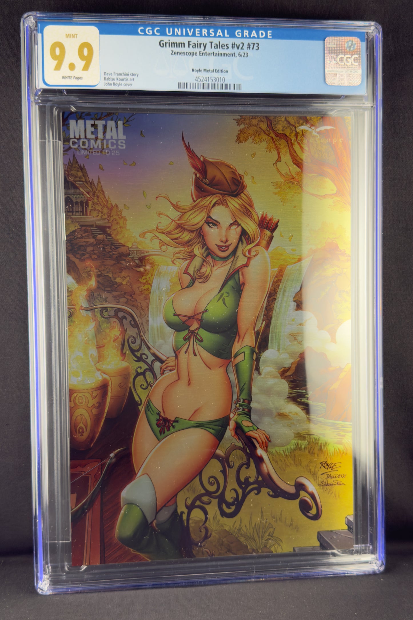 Grimm Fairy Tales (Vol. 2) #73 (2023) CGC 9.9 John Royle Metal Variant Ltd 25