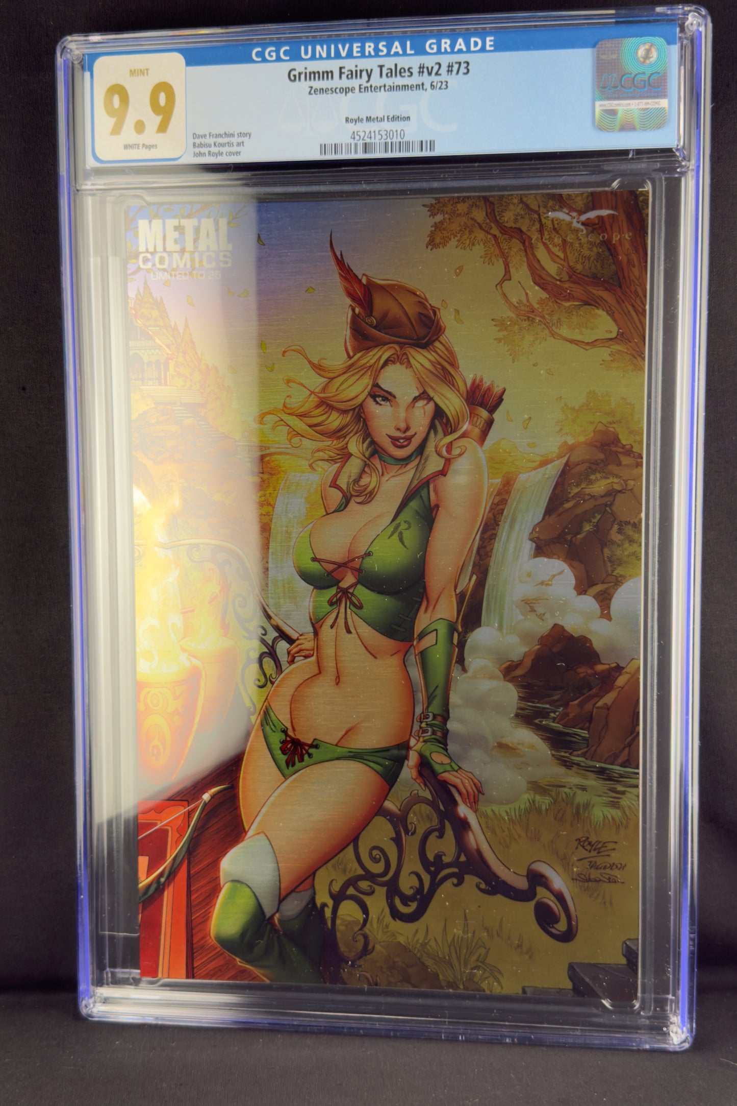 Grimm Fairy Tales (Vol. 2) #73 (2023) CGC 9.9 John Royle Metal Variant Ltd 25