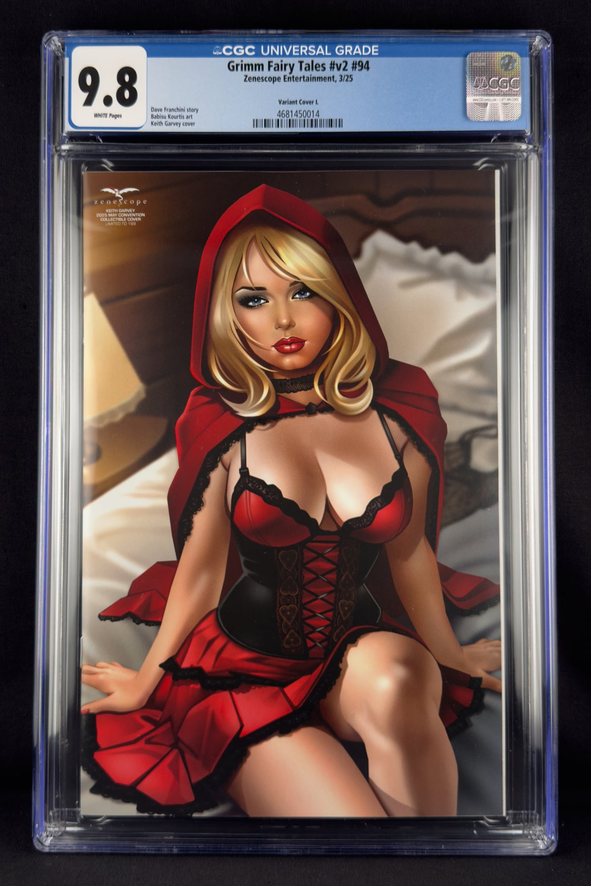 Grimm Fairy Tales (Vol. 2) #94 (2025) CGC 9.8 Garvey—Red Riding Hood.
