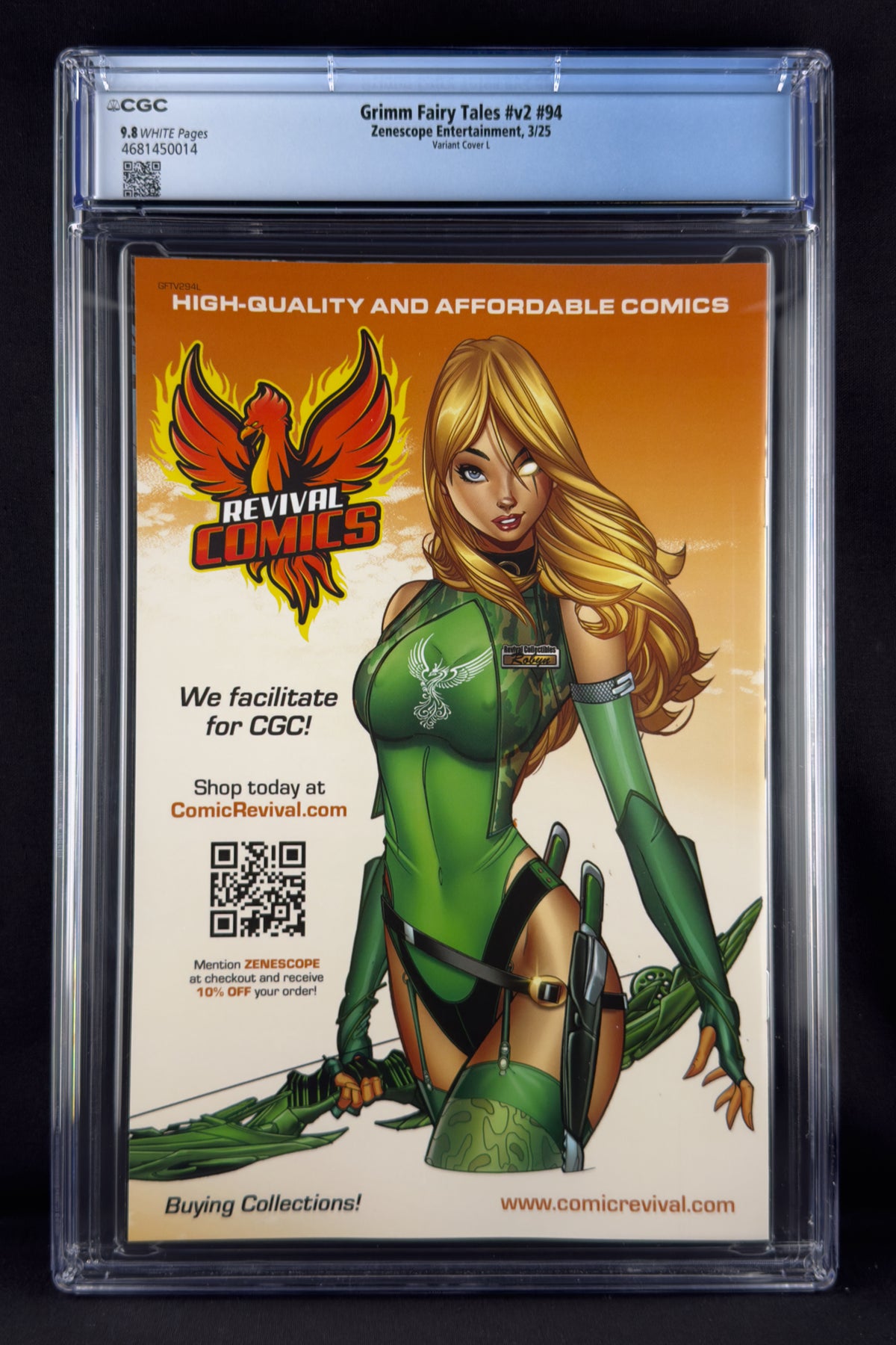 Grimm Fairy Tales (Vol. 2) #94 (2025) CGC 9.8 Keith Garvey Variant L Ltd 199