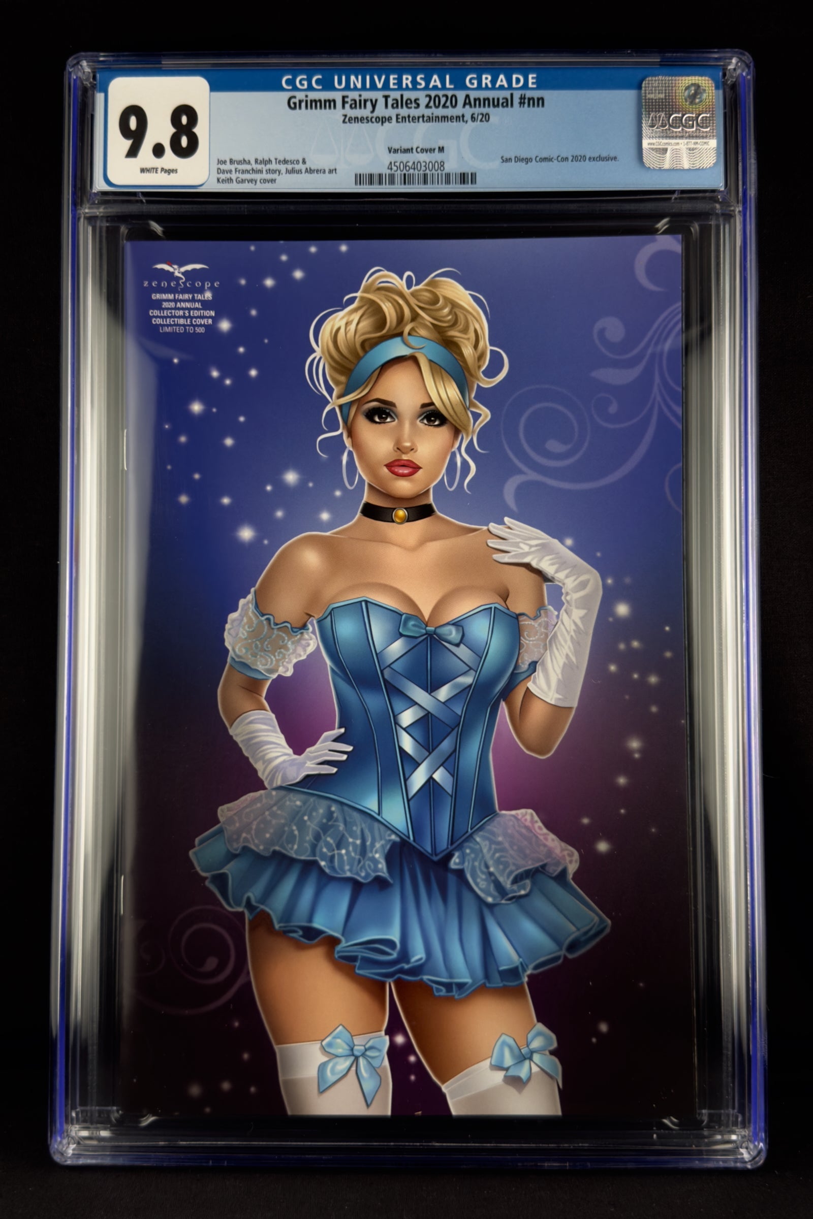 Grimm Fairy Tales 2020 Annual CGC 9.8 Keith Garvey Comic Con Variant M. Cinderella