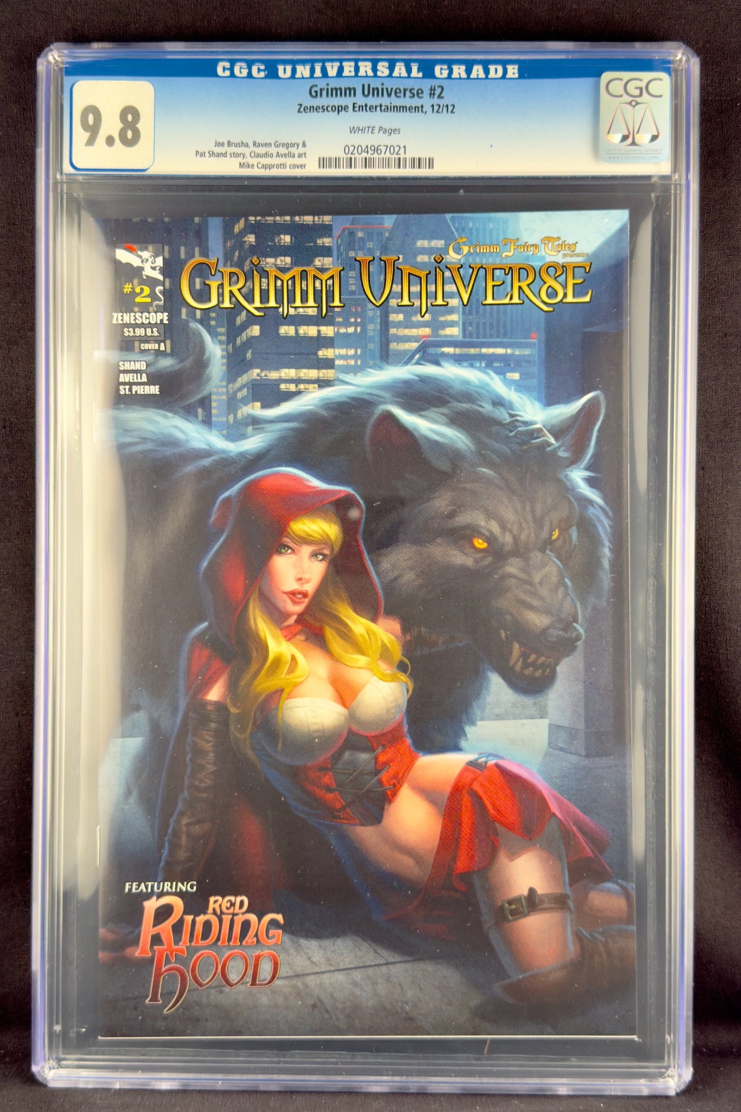 Grimm Universe #2 (2012) CGC 9.8 Mike Capprotti. Red Riding Hood