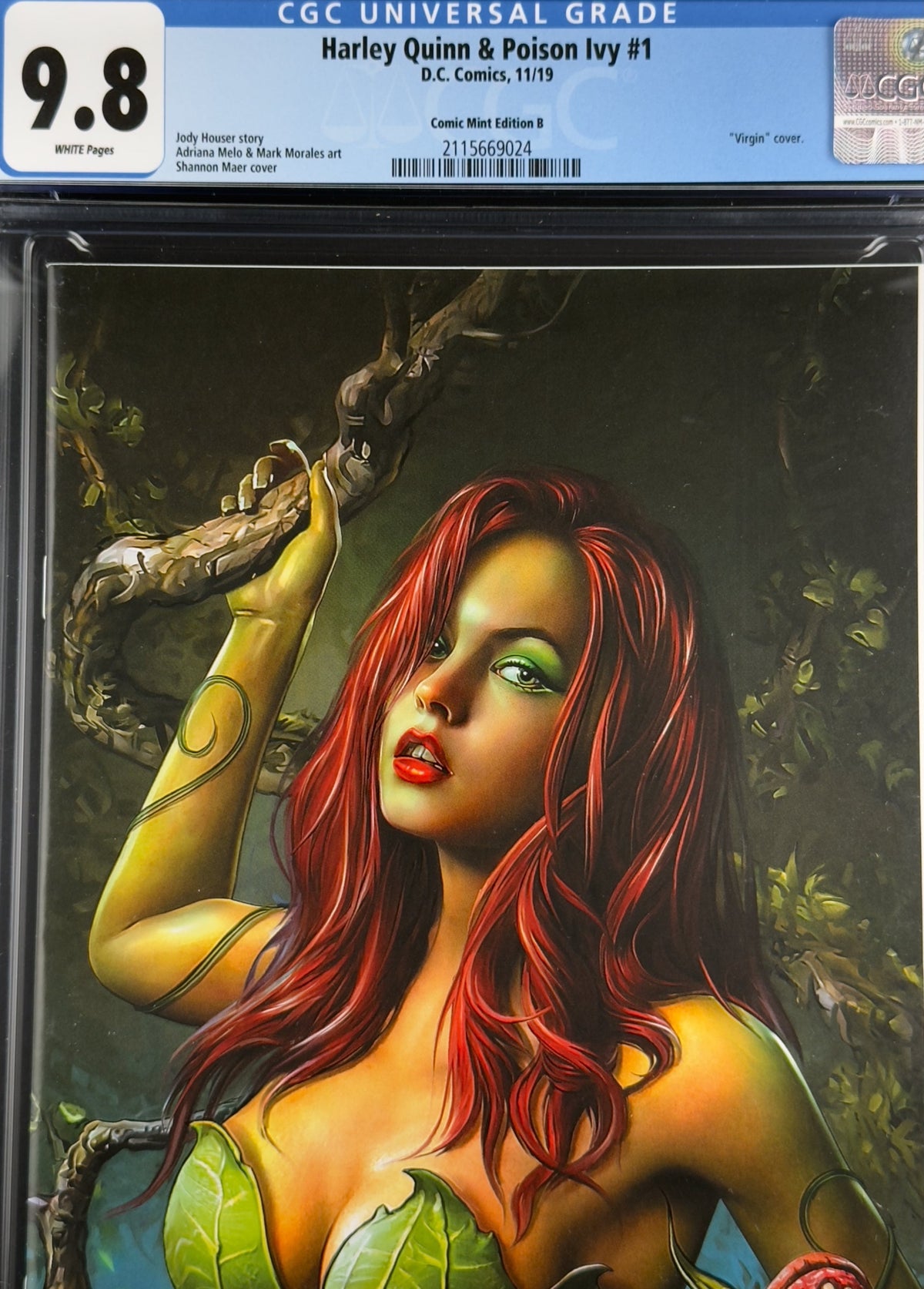 Harley Quinn & Poison Ivy #1 (2019) CGC 9.8 Shannon Maer Virgin Variant B Ltd 800