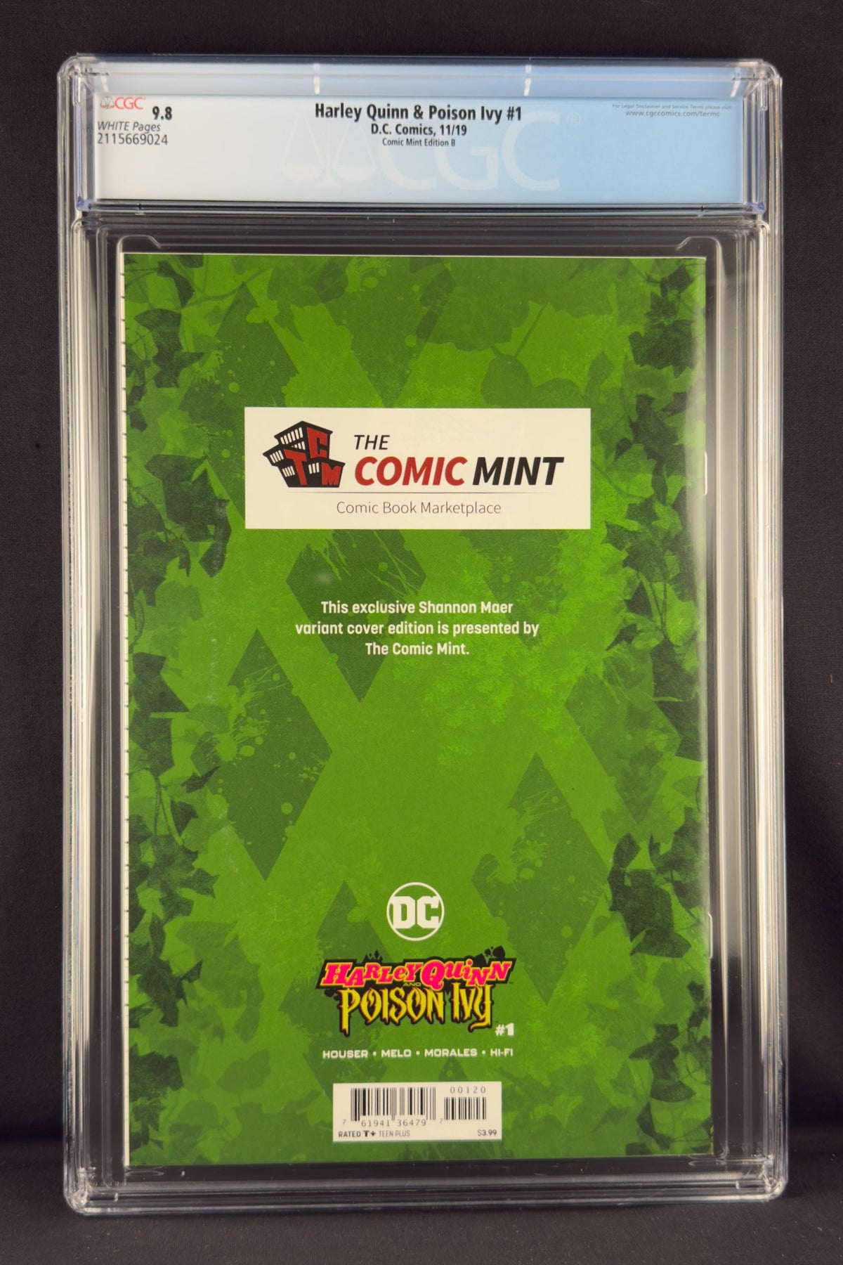 Harley Quinn & Poison Ivy #1 (2019) CGC 9.8 Shannon Maer Virgin Variant B Ltd 800