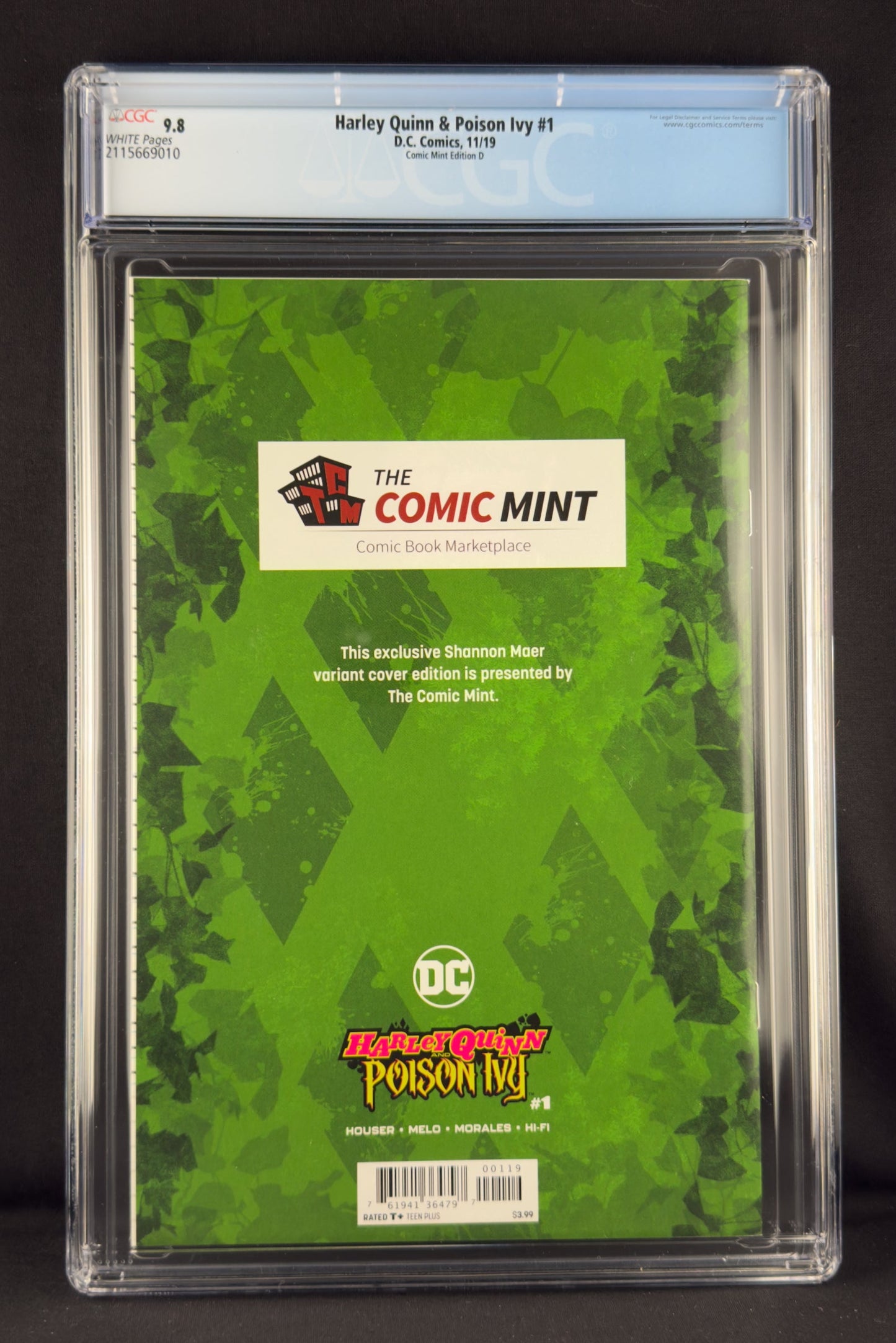 Harley Quinn & Poison Ivy #1 (2019) CGC 9.8 Shannon Maer Virgin Variant D Ltd 800