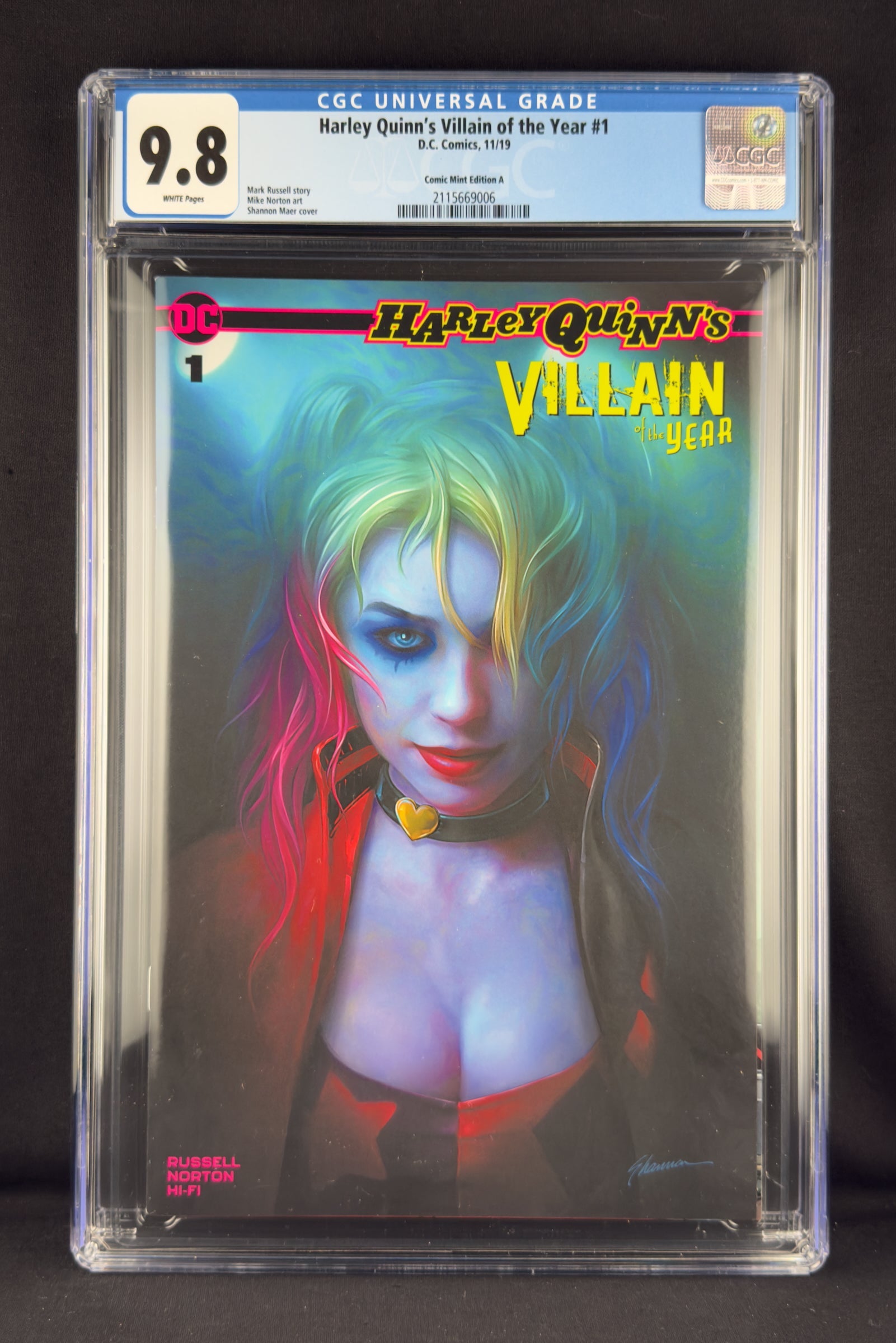 Harley Quinn's Villain of the Year #1 (2019) CGC 9.8 Shannon Maer Variant A