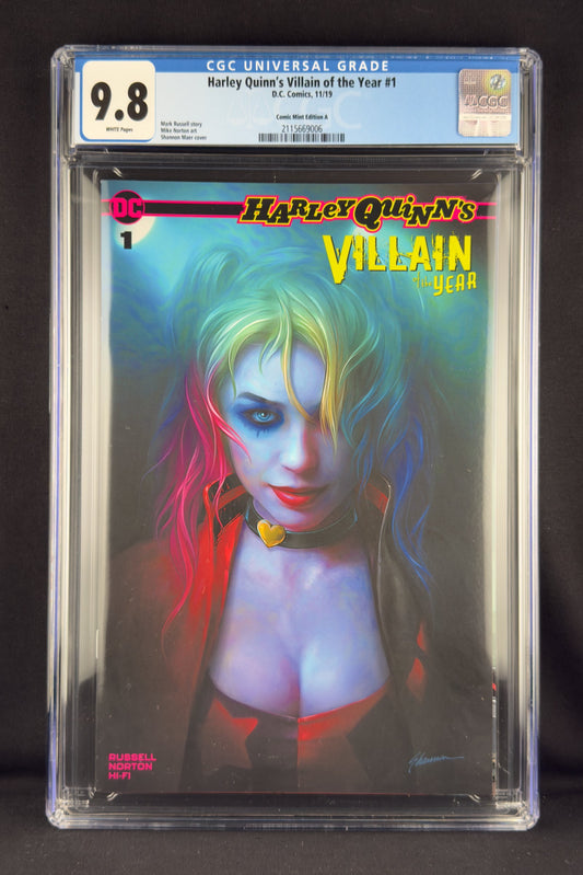 Harley Quinn's Villain of the Year #1 (2019) CGC 9.8 Shannon Maer Variant A