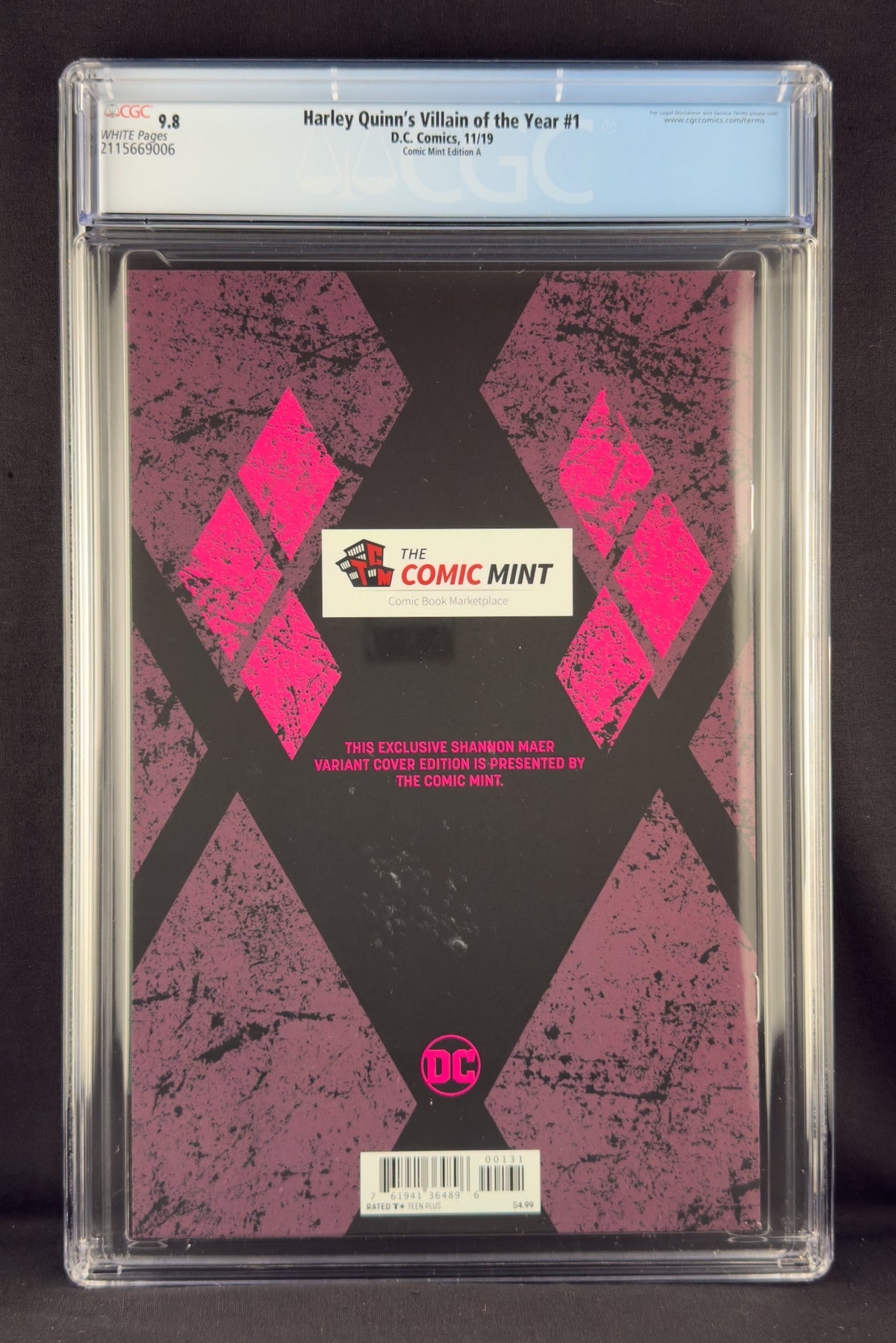 Harley Quinn's Villain of the Year #1 (2019) CGC 9.8 Shannon Maer Variant A Ltd 800