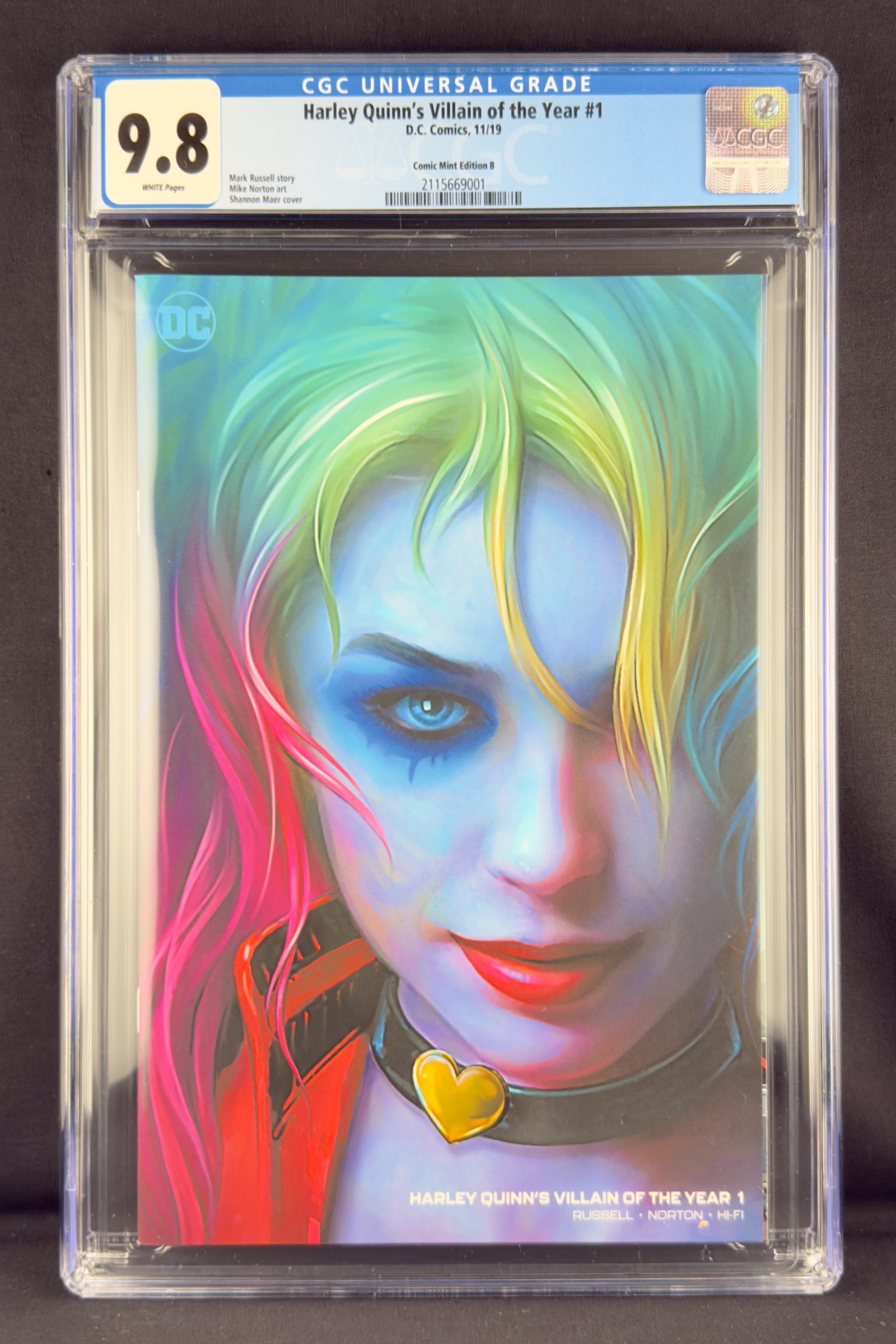 Harley Quinn's Villain of the Year #3 (2019) CGC 9.8 Shannon Maer Variant B