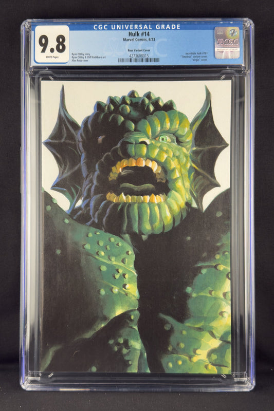 Hulk #14 (2023) CGC 9.8 Alex Ross Timeless Virgin Variant
