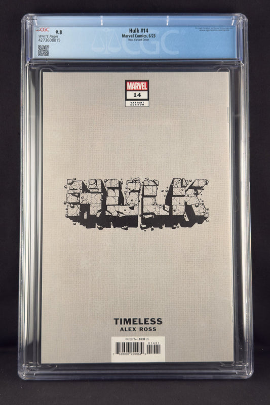 Hulk #14 (2023) CGC 9.8 Alex Ross Timeless Virgin Variant