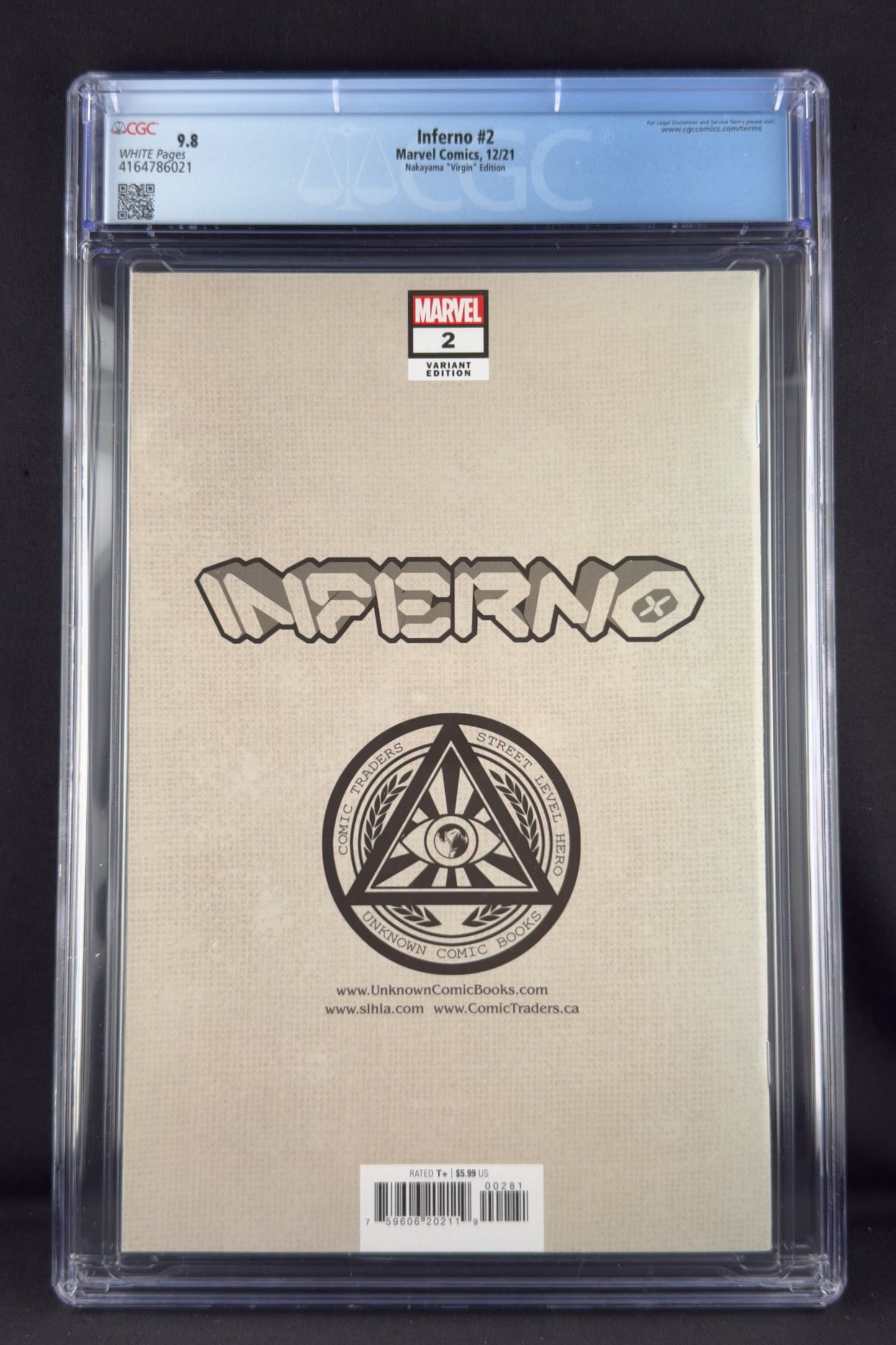 Inferno #2 (2021) CGC 9.8 David Nakayama Virgin Variant