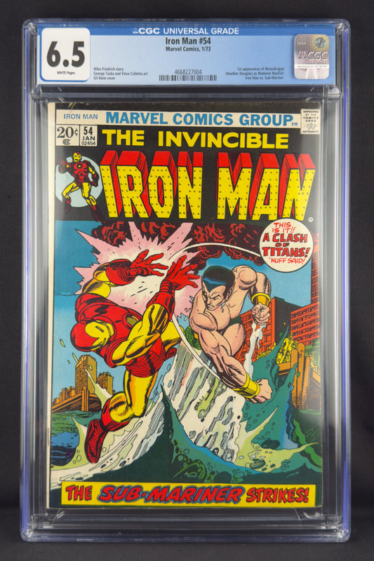 Iron Man #54 (1973) CGC 6.5—First app of Moondragon as Madame MacEvil.