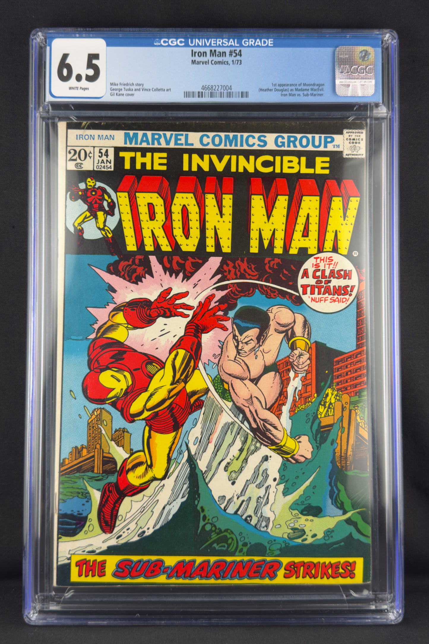 Iron Man #54 (1973) CGC 6.5 - 1st app Moondragon