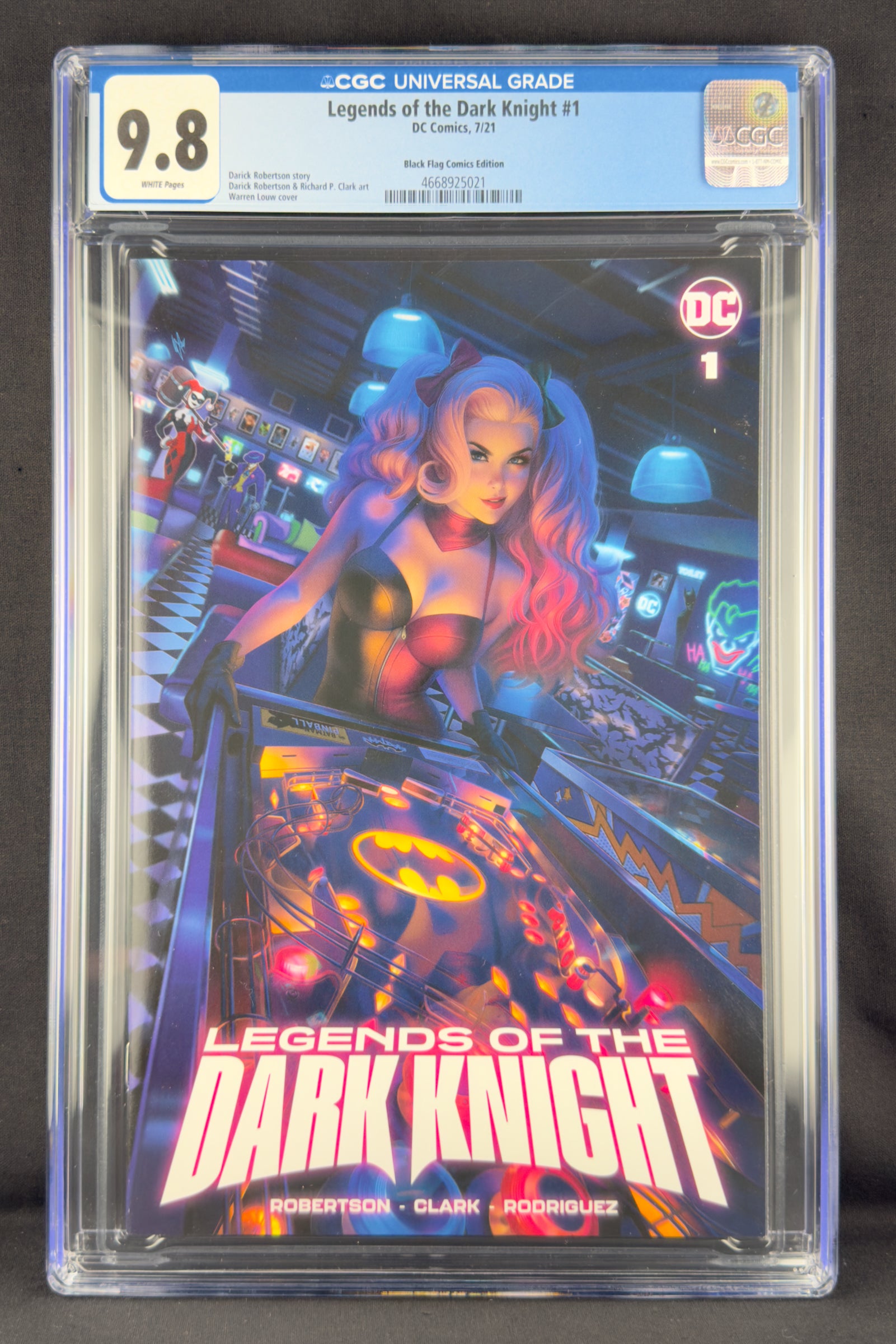 Legends of the Dark Knight #1 (2021) CGC 9.8 Warren Louw—Harley Quinn.