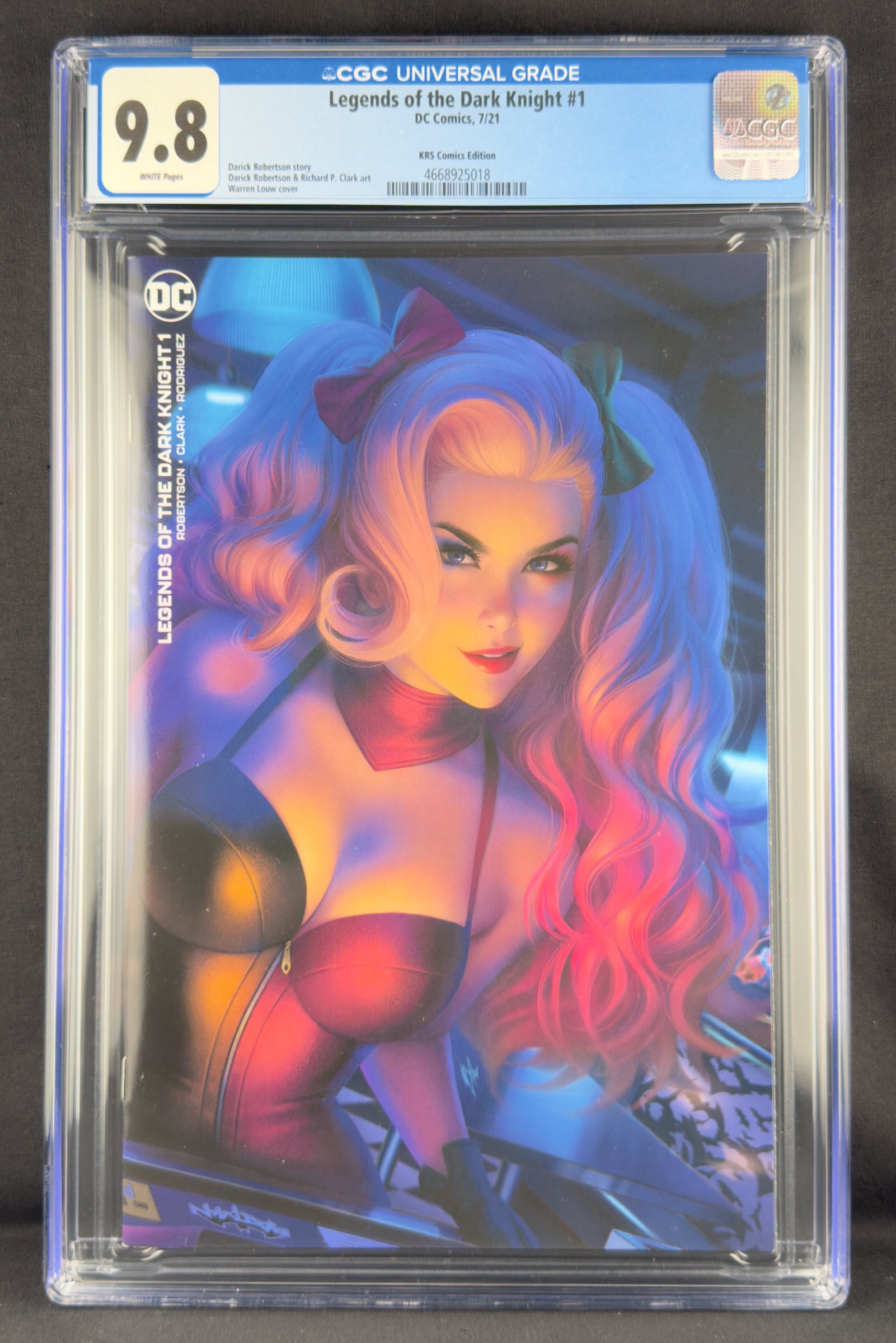 Legends of the Dark Knight #1 (2021) CGC 9.8 Warren Louw—Harley Quinn.