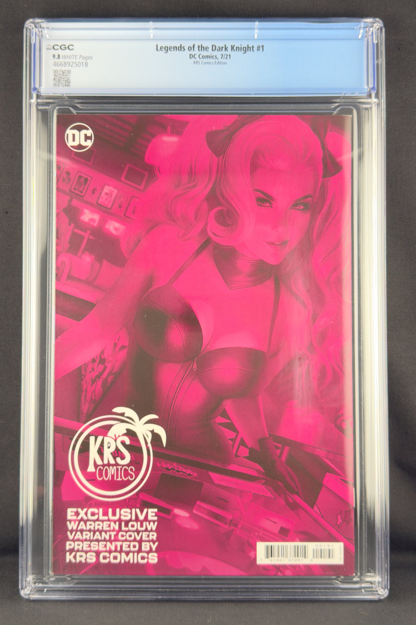 Legends of the Dark Knight #1 (2021) CGC 9.8 Warren Louw Variant Ltd 1500