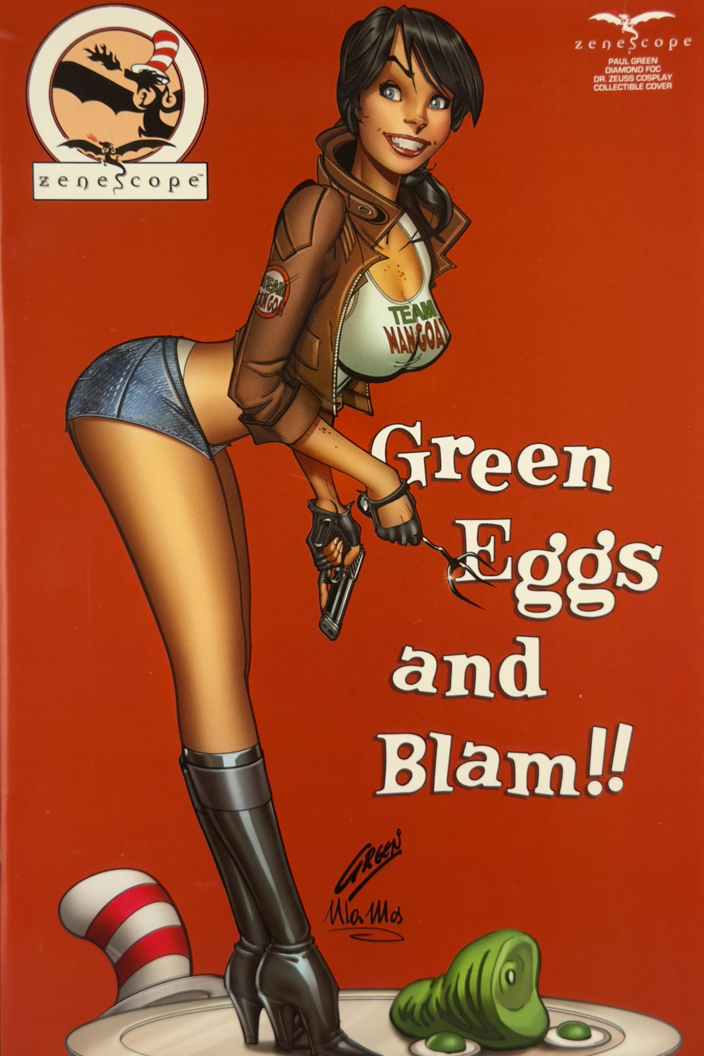 Man Goat & The Bunnyman Green Eggs & Blam #1 (2022) CGC 9.8 Paul Green Variant D